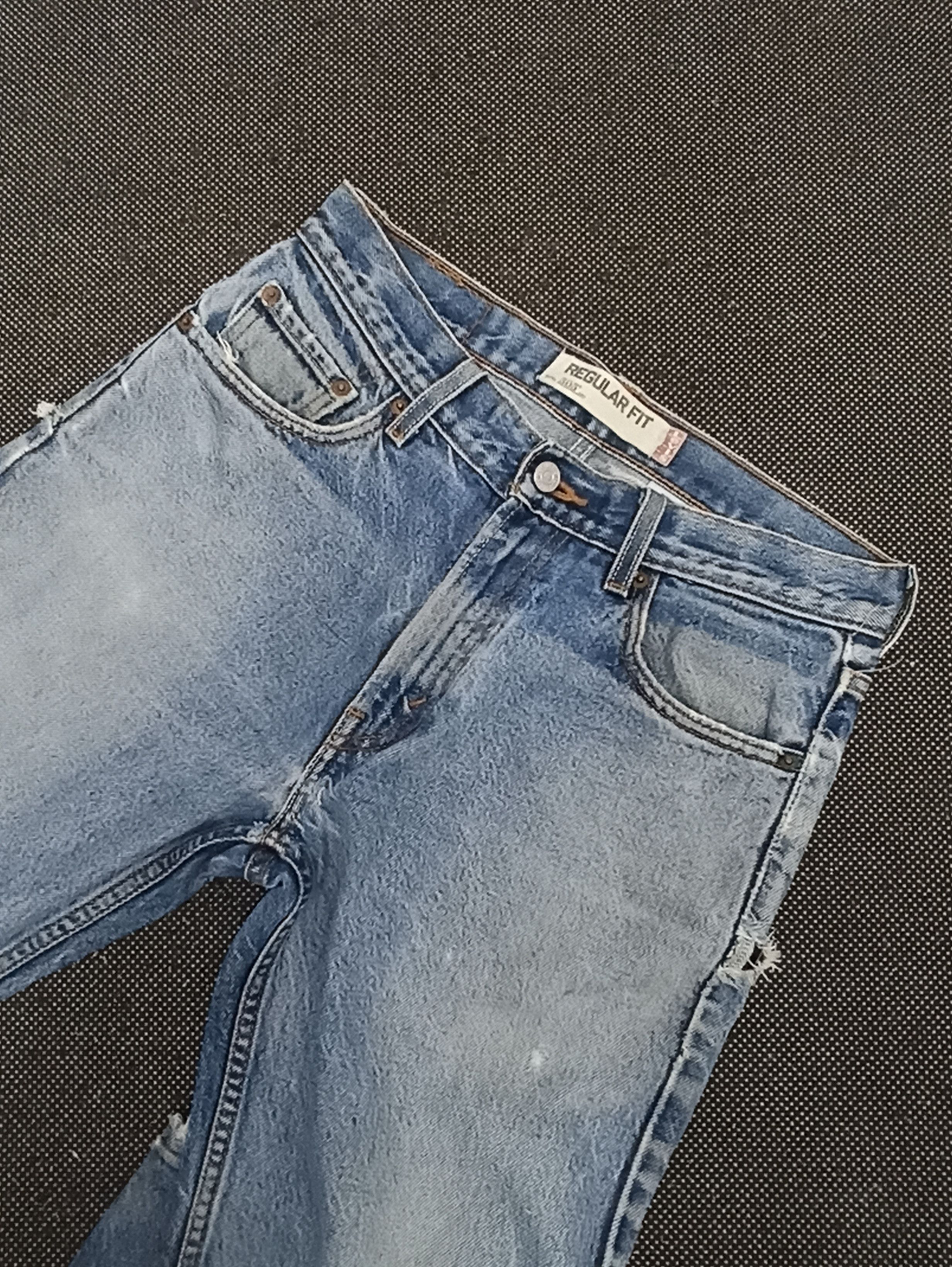 Jean × Levi's × Vintage VINTAGE LEVIS 505 DISTRESSED STONE WASH JEANS -J337 Size US 32 / EU 48 - 10 Thumbnail