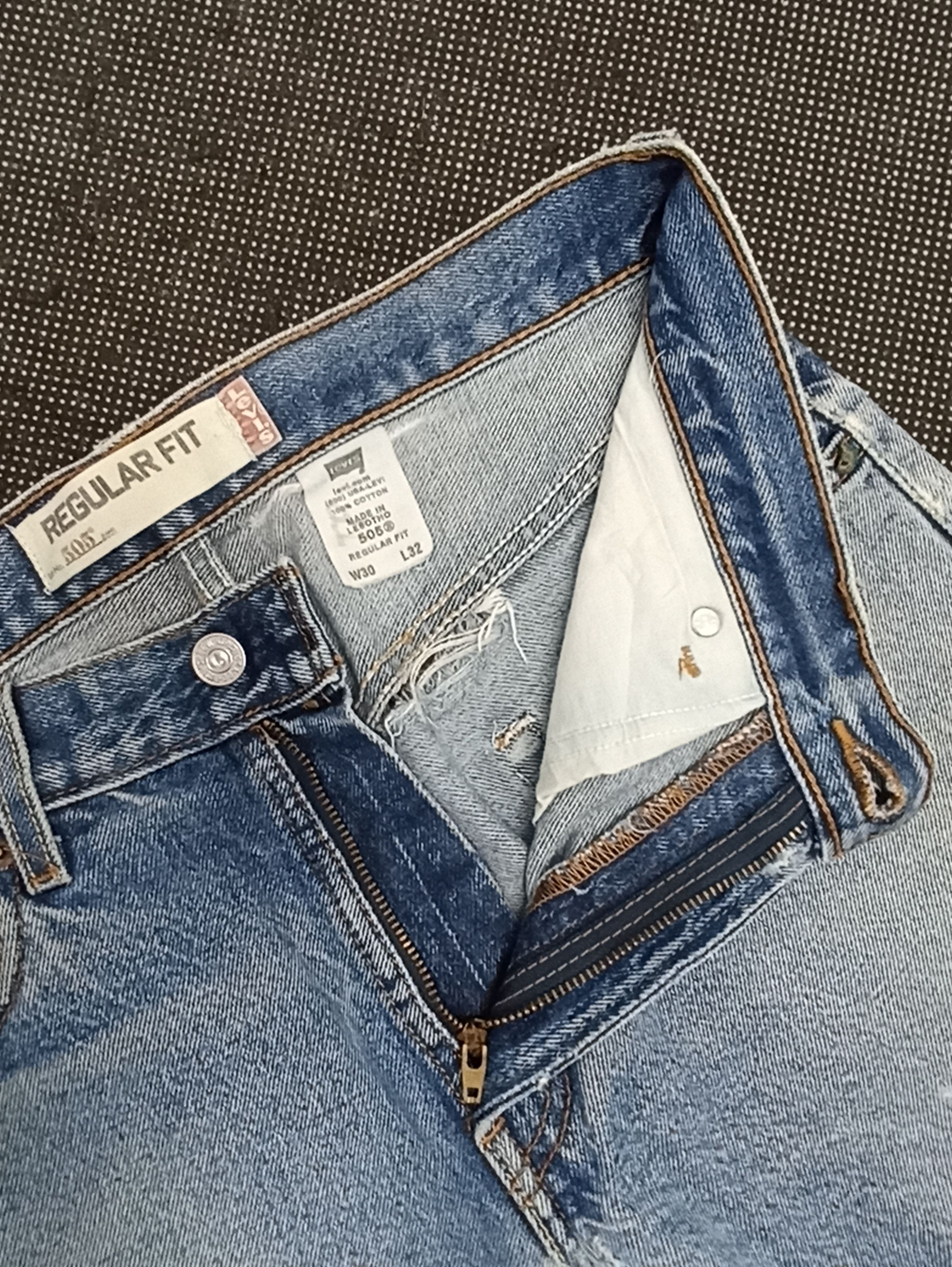 Jean × Levi's × Vintage VINTAGE LEVIS 505 DISTRESSED STONE WASH JEANS -J337 Size US 32 / EU 48 - 3 Thumbnail