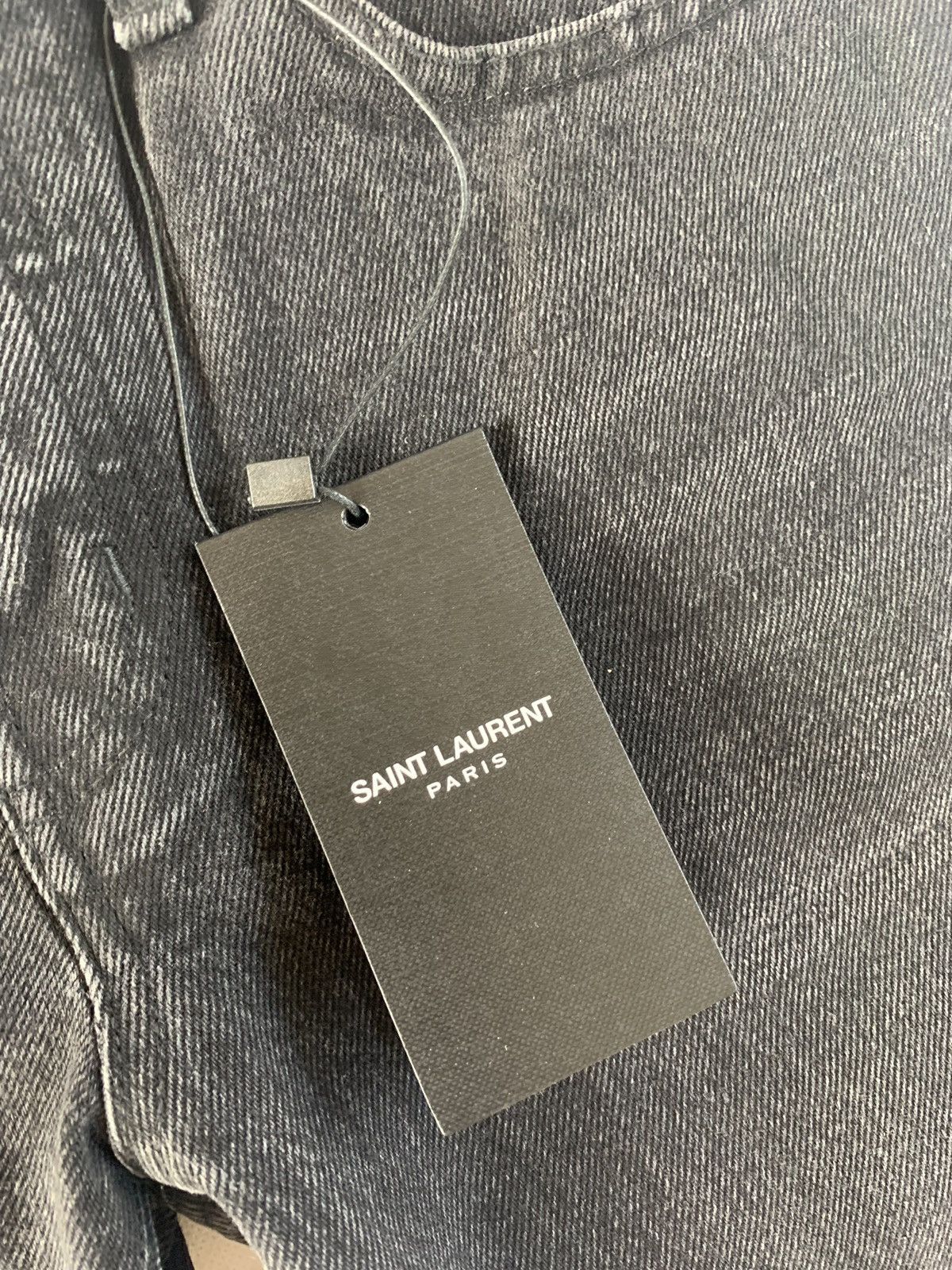 Saint Laurent Paris Denim in Washed Black Size US 28 / EU 44 - 10 Thumbnail