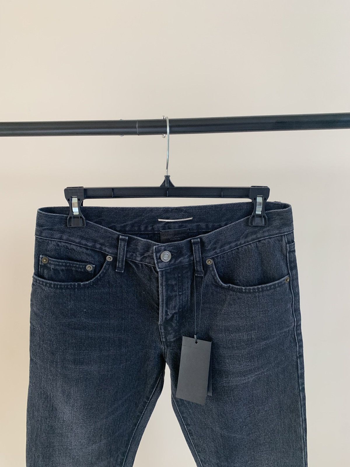 Saint Laurent Paris Denim in Washed Black Size US 28 / EU 44 - 4 Thumbnail