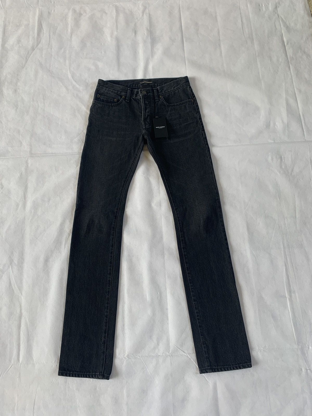 Saint Laurent Paris Denim in Washed Black Size US 28 / EU 44 - 17 Thumbnail