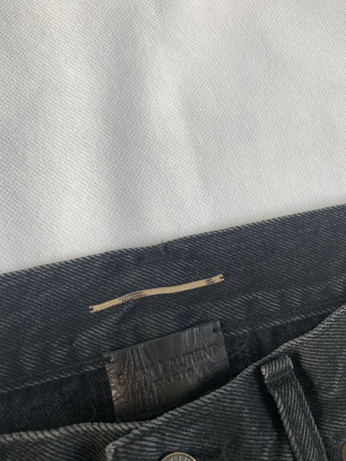 Saint Laurent Paris Denim in Washed Black Size US 28 / EU 44 - 6 Thumbnail