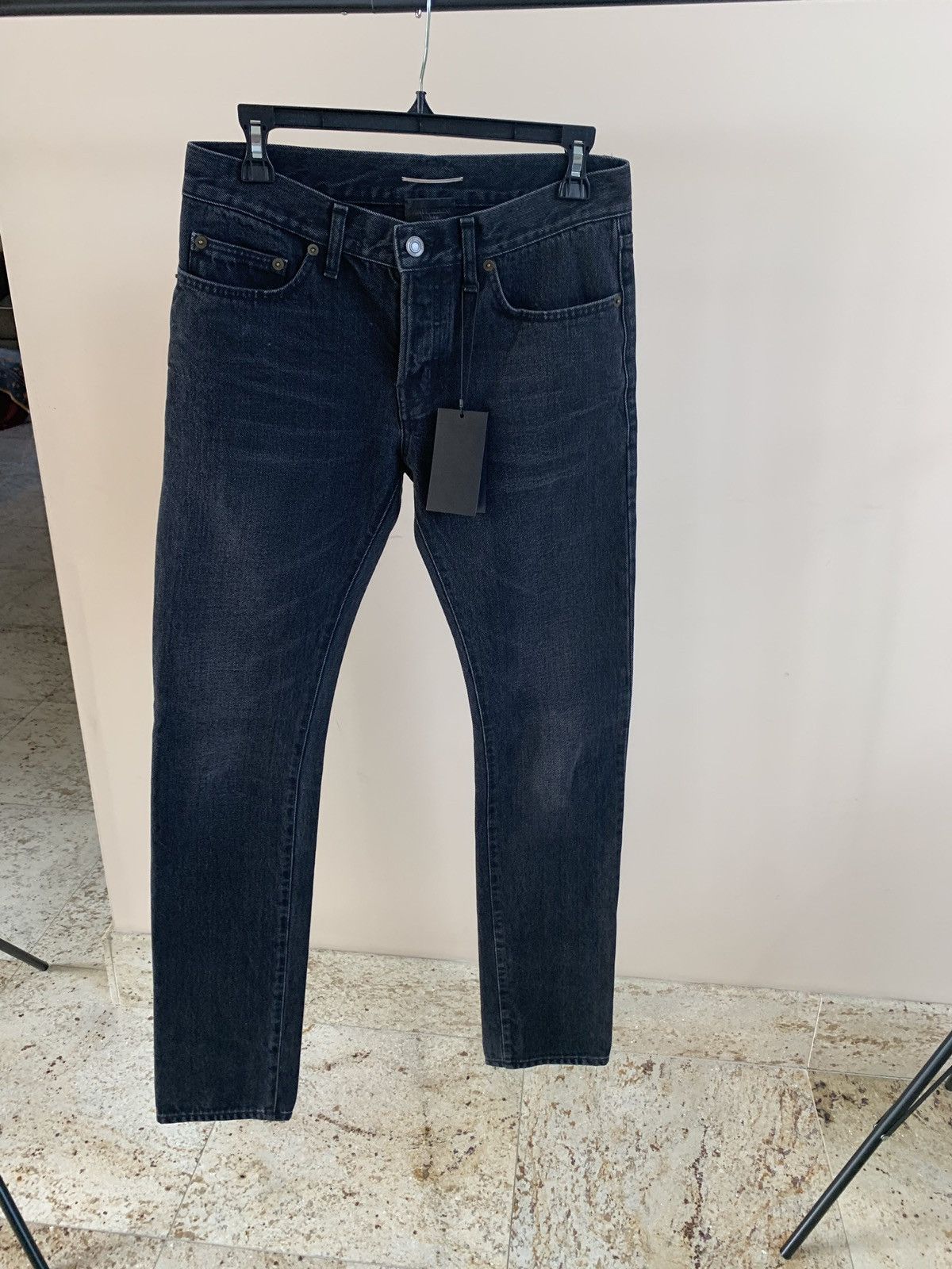 Saint Laurent Paris Denim in Washed Black Size US 28 / EU 44 - 3 Thumbnail