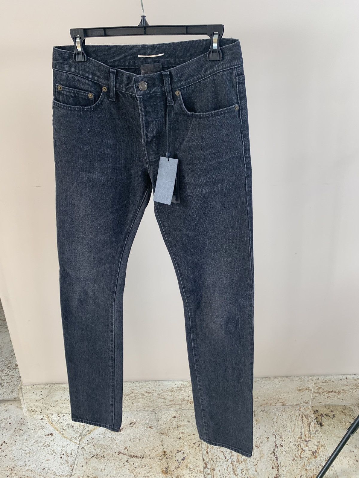 Saint Laurent Paris Denim in Washed Black Size US 28 / EU 44 - 1 Thumbnail