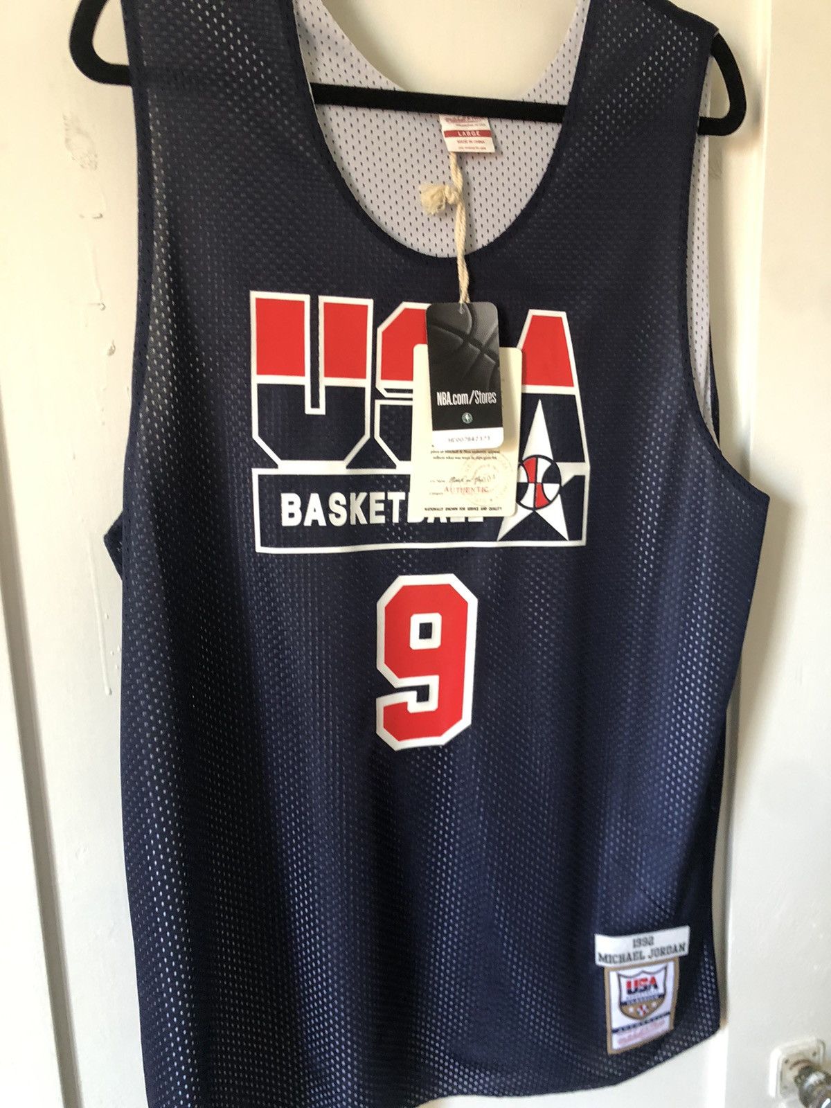 Mitchell and ness dream team best sale practice jersey