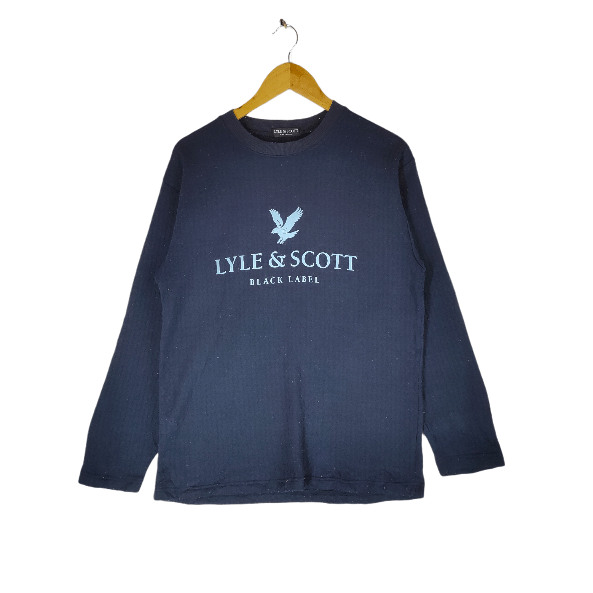 Lyle & Scott Vintage LYLE & SCOTT Black Label Big Spellout Sweatshirt Size US M / EU 48-50 / 2 - 1 Thumbnail