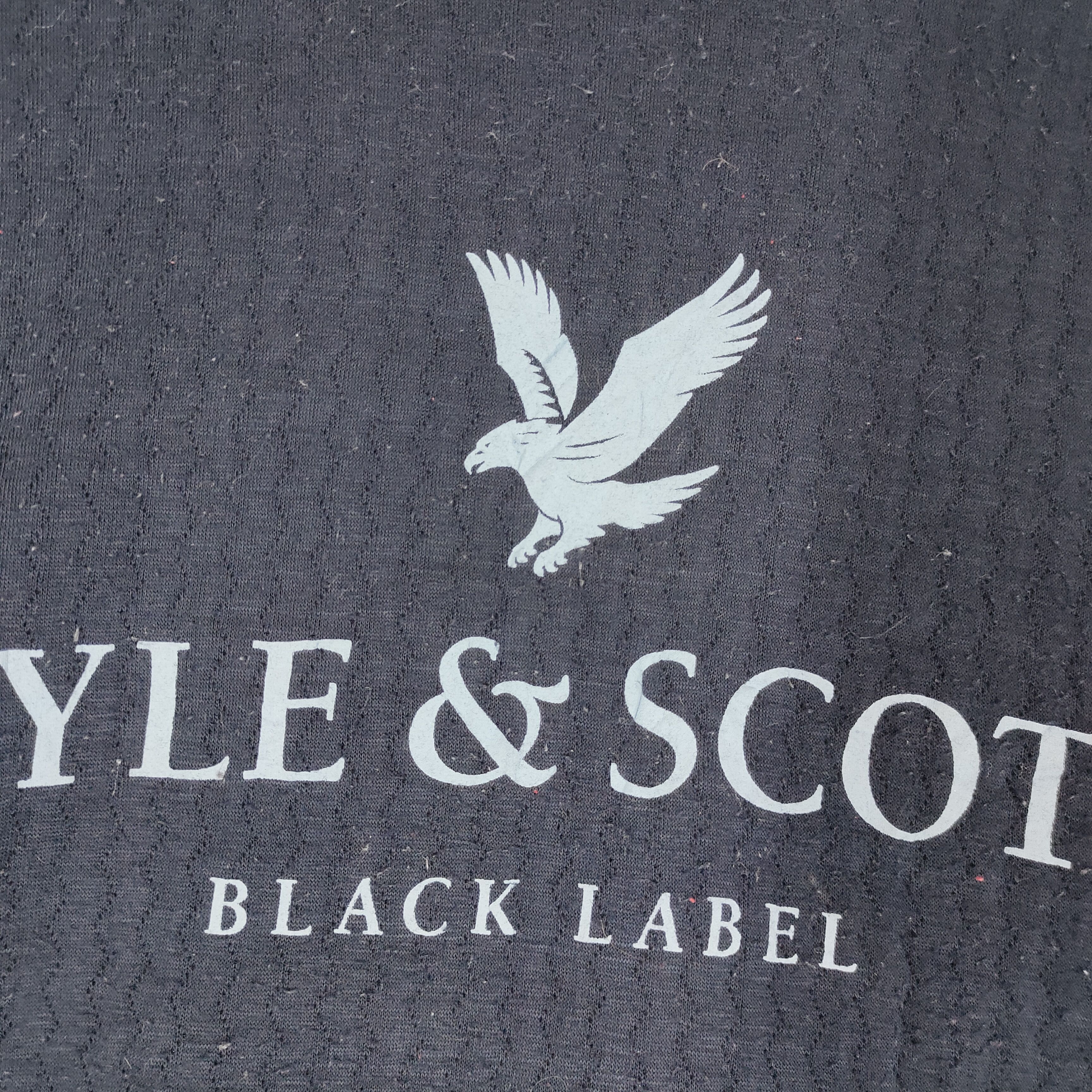 Lyle & Scott Vintage LYLE & SCOTT Black Label Big Spellout Sweatshirt Size US M / EU 48-50 / 2 - 2 Thumbnail