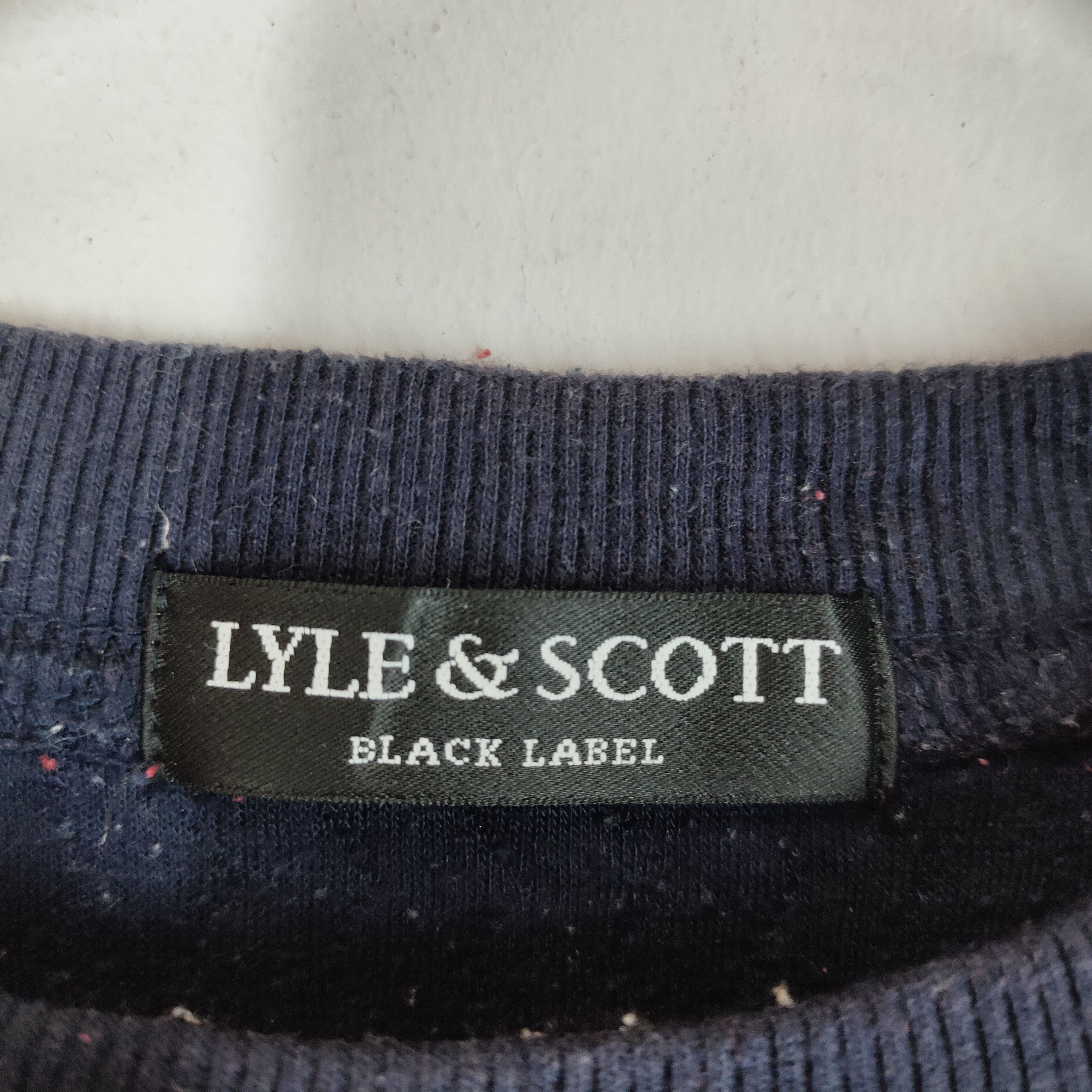 Lyle & Scott Vintage LYLE & SCOTT Black Label Big Spellout Sweatshirt Size US M / EU 48-50 / 2 - 4 Thumbnail