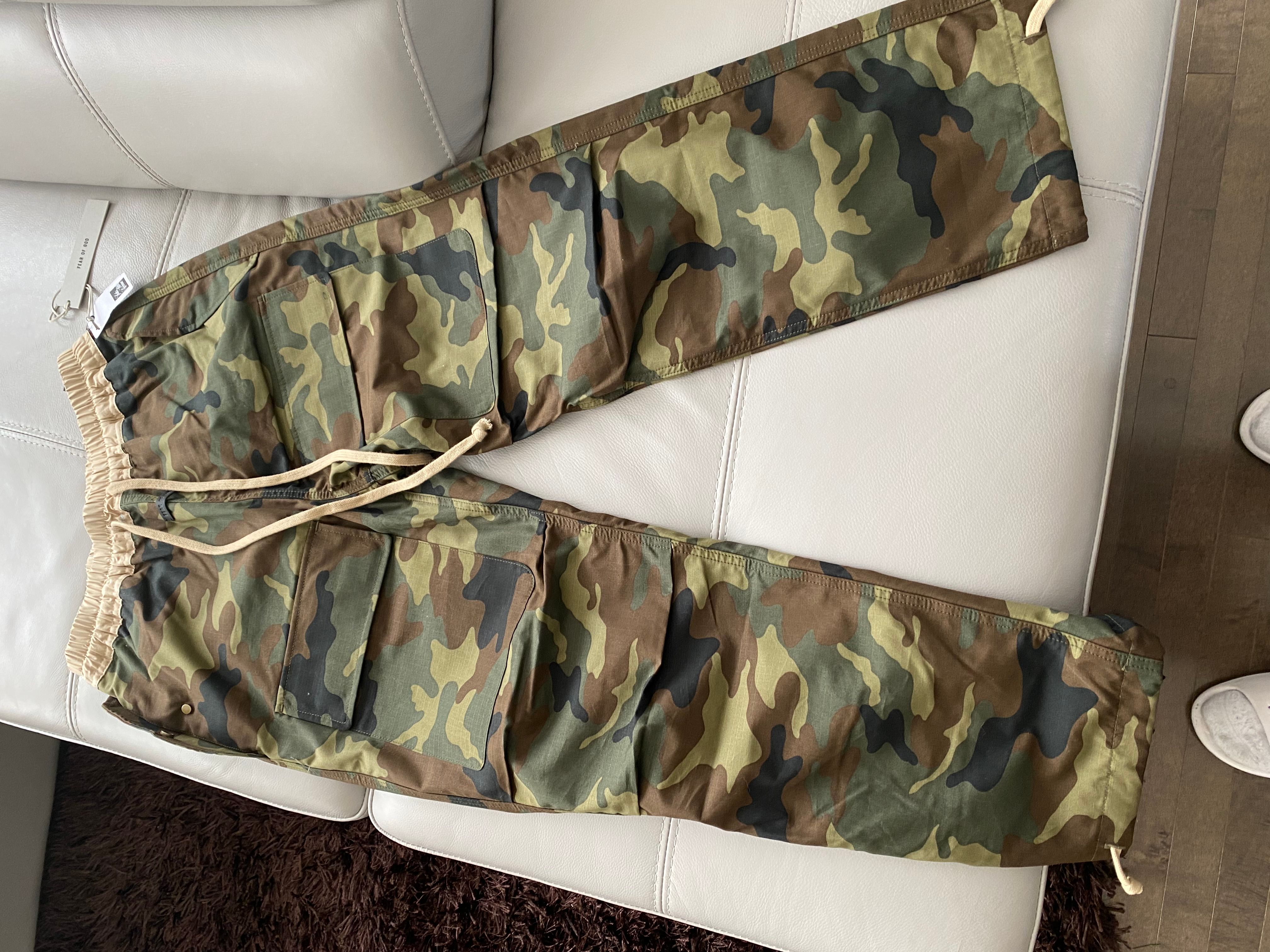 Fear of God Camo Cargo Pants 7th Collection | Grailed