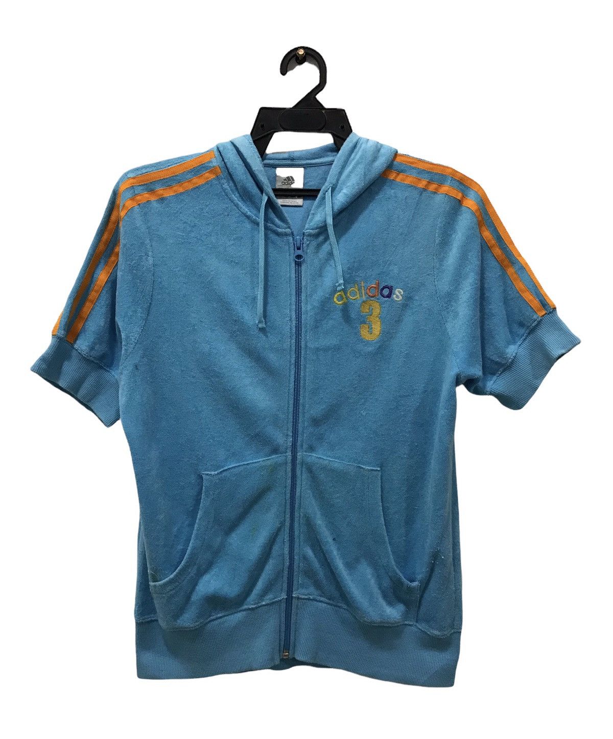 ADIDAS SHORT SLEEVE JACKET HOODIE