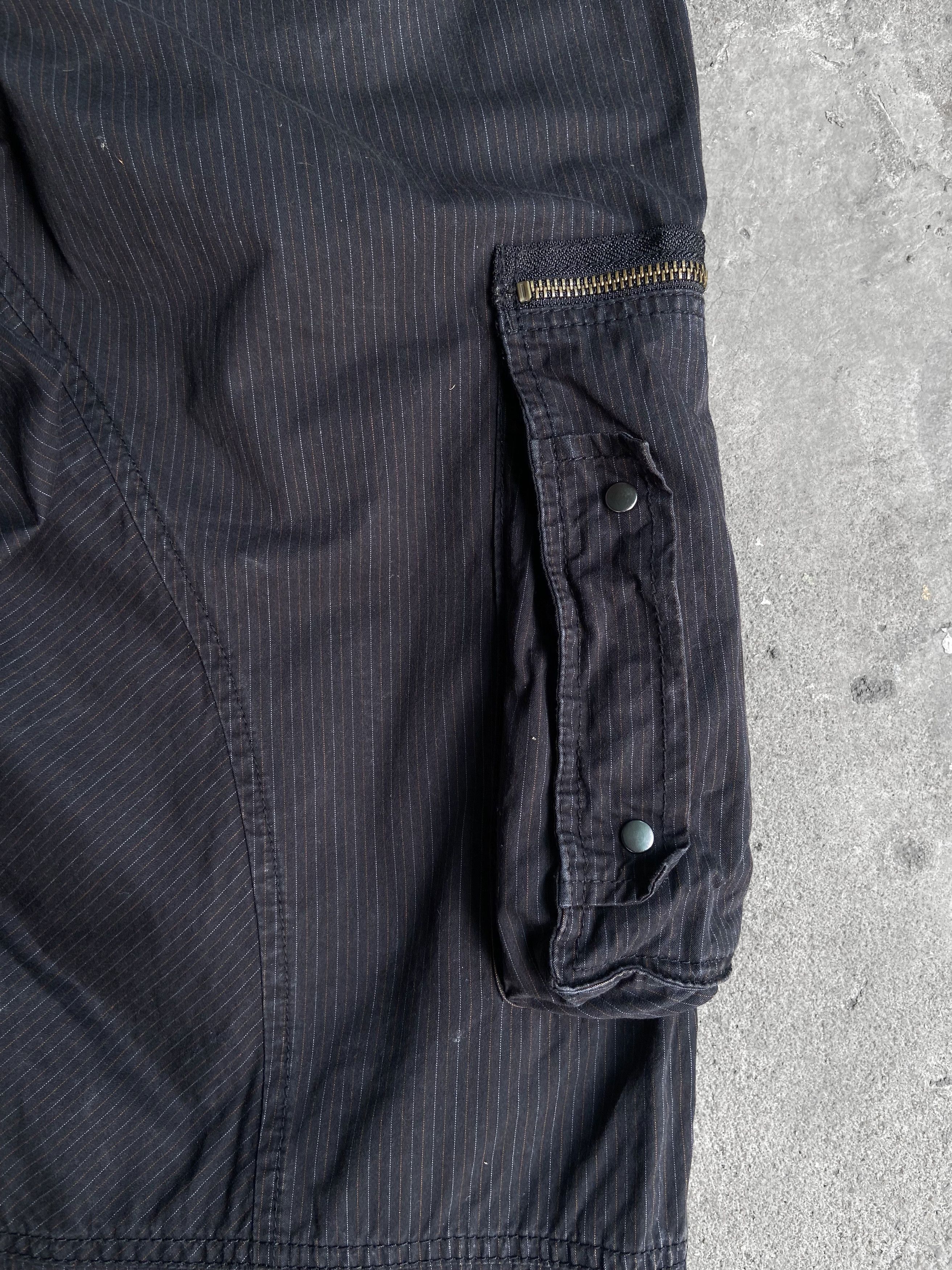 Japanese Brand PPFM black pinstripe vintage Cargo Pants Size S Size US 31 - 14 Thumbnail