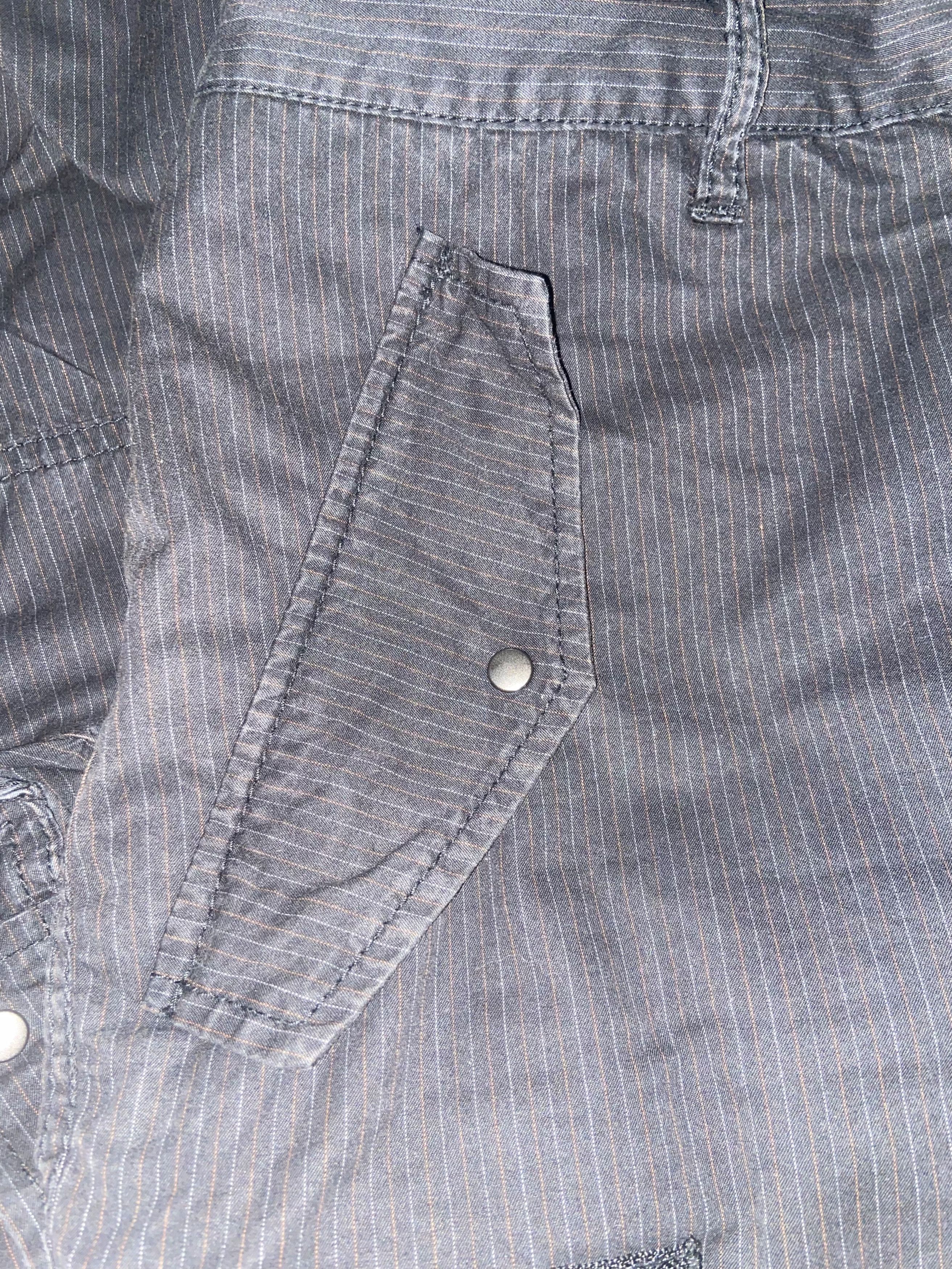 Japanese Brand PPFM black pinstripe vintage Cargo Pants Size S Size US 31 - 16 Thumbnail