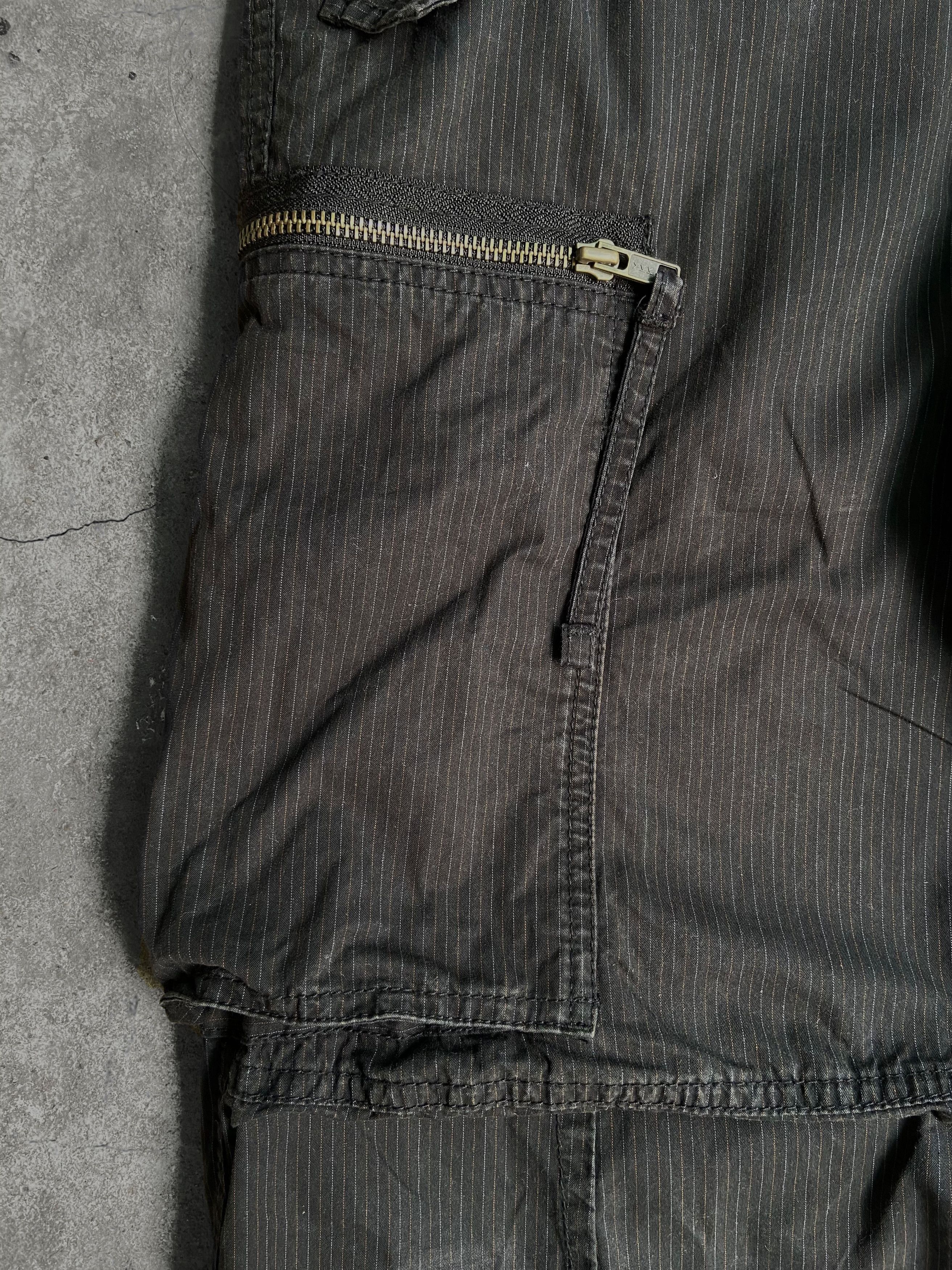 Japanese Brand PPFM black pinstripe vintage Cargo Pants Size S Size US 31 - 8 Thumbnail