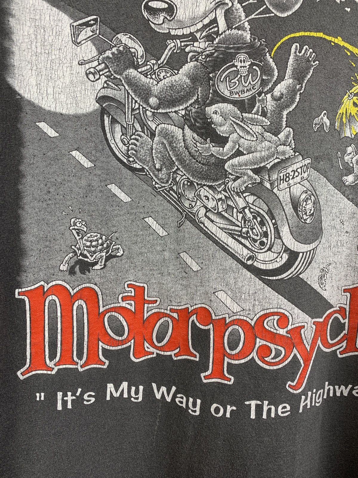 Vintage 1998 Vintage Bear Whiz Beer Motor Psycho Single Stitch Shirt Size US XL / EU 56 / 4 - 11 Thumbnail