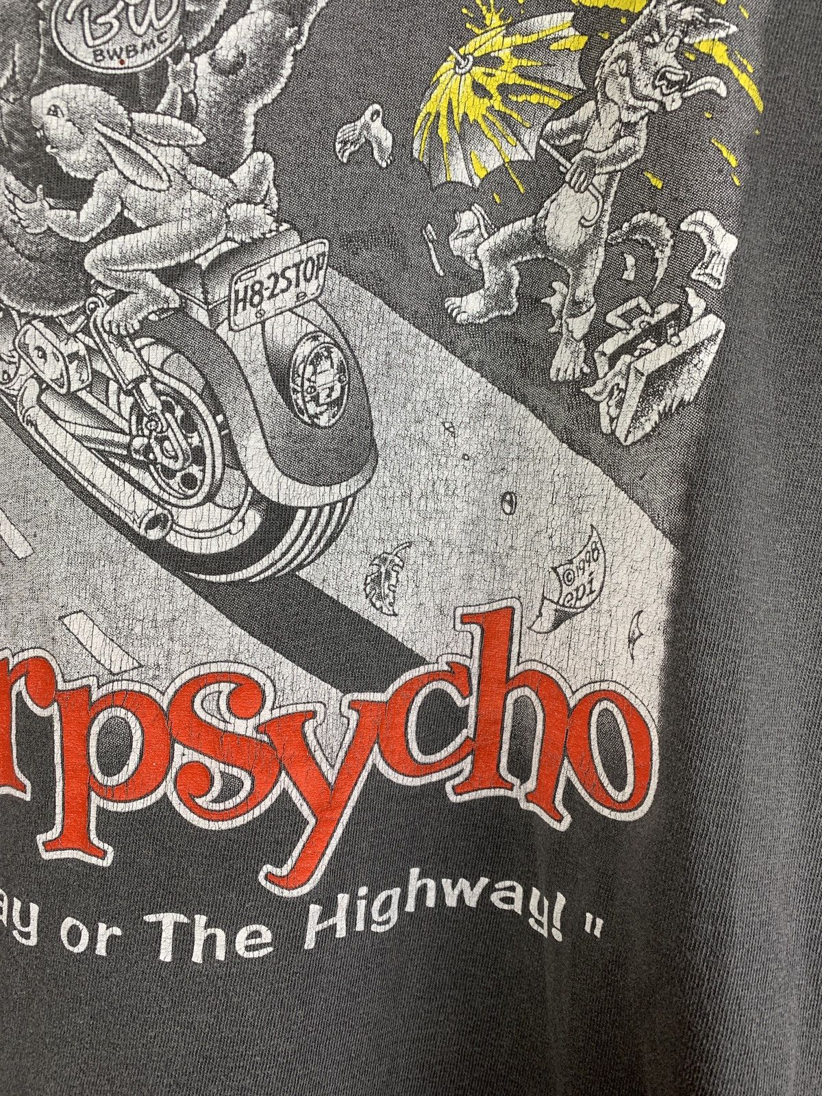 Vintage 1998 Vintage Bear Whiz Beer Motor Psycho Single Stitch Shirt Size US XL / EU 56 / 4 - 12 Thumbnail