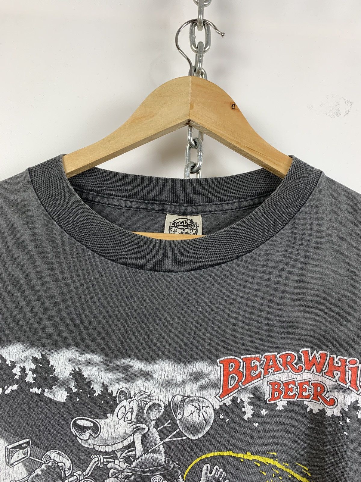 Vintage 1998 Vintage Bear Whiz Beer Motor Psycho Single Stitch Shirt Size US XL / EU 56 / 4 - 7 Thumbnail