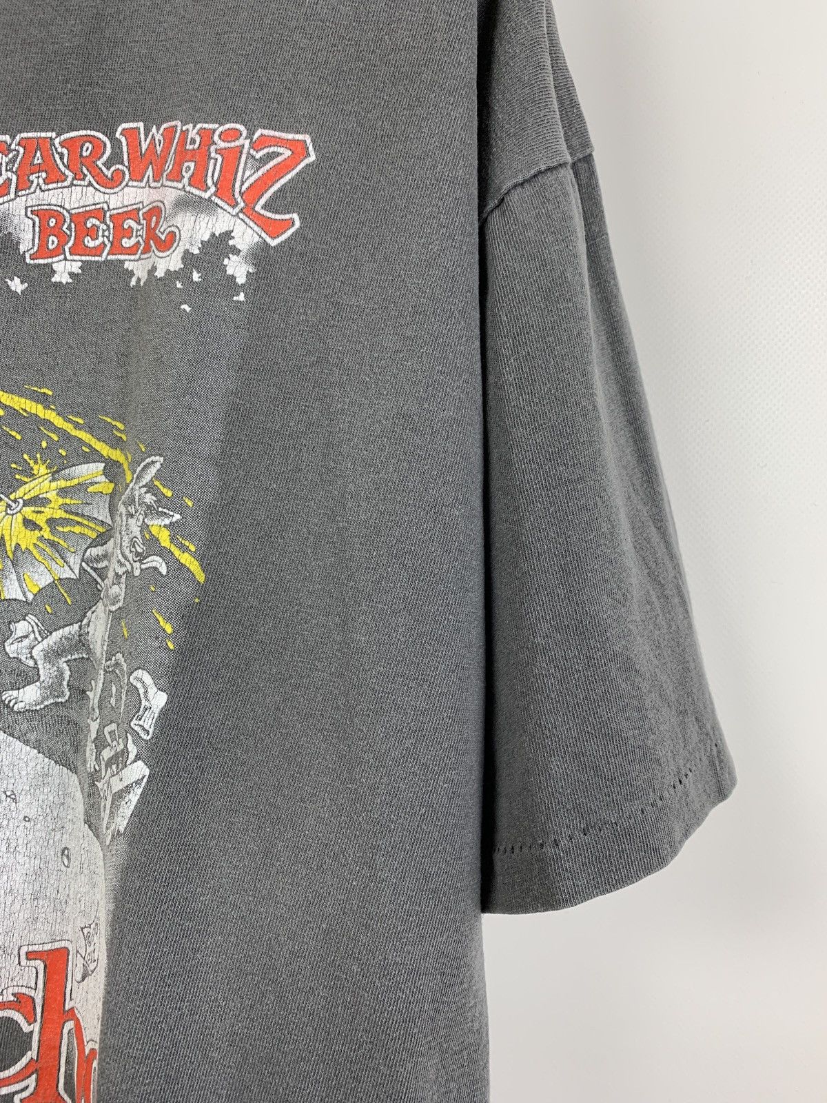 Vintage 1998 Vintage Bear Whiz Beer Motor Psycho Single Stitch Shirt Size US XL / EU 56 / 4 - 8 Thumbnail