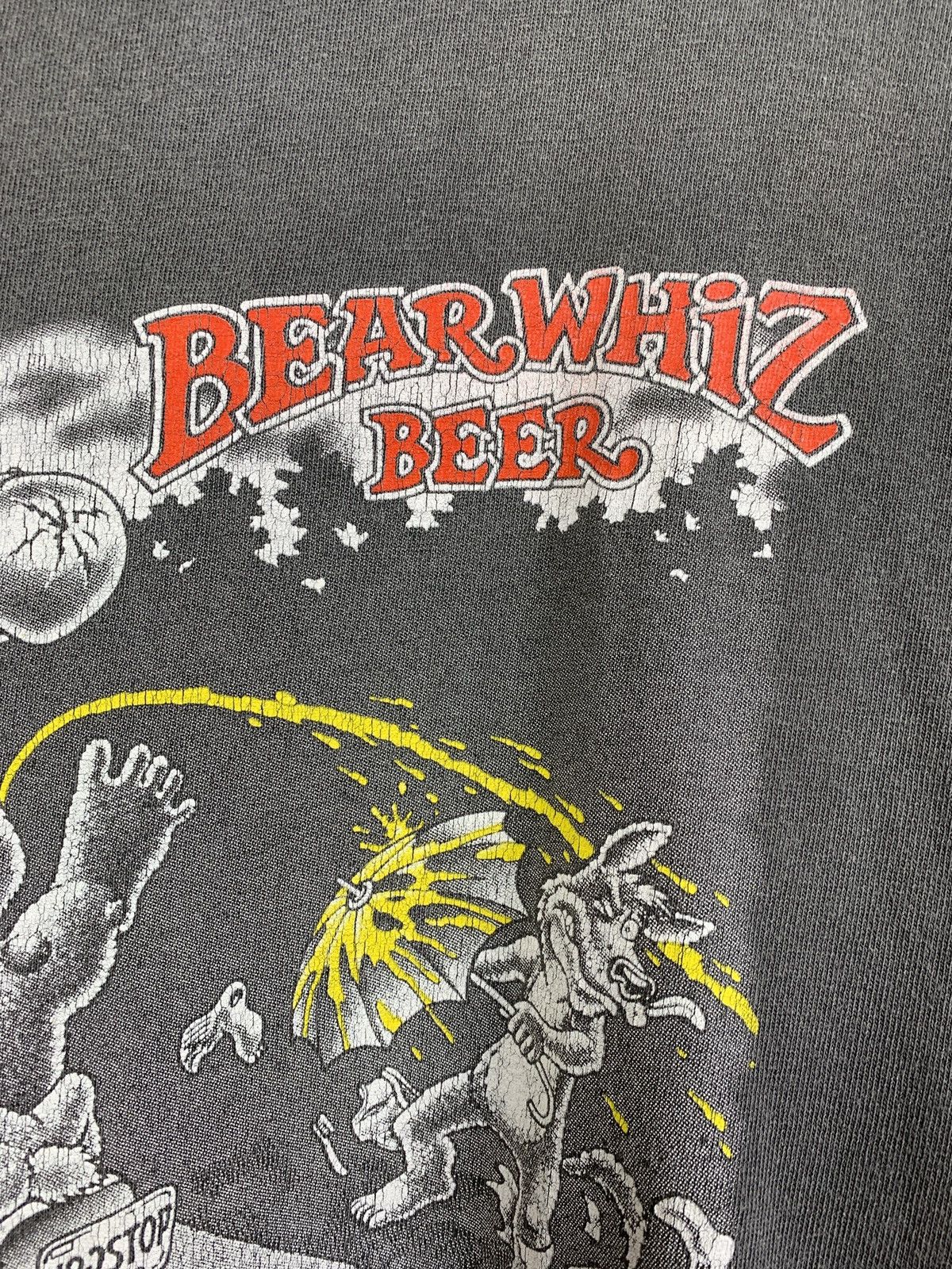Vintage 1998 Vintage Bear Whiz Beer Motor Psycho Single Stitch Shirt Size US XL / EU 56 / 4 - 9 Thumbnail