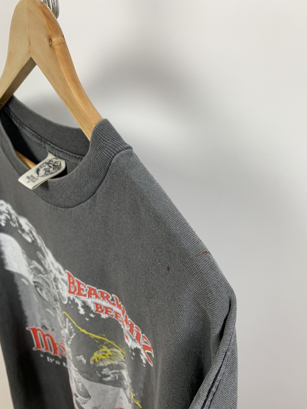 Vintage 1998 Vintage Bear Whiz Beer Motor Psycho Single Stitch Shirt Size US XL / EU 56 / 4 - 21 Thumbnail