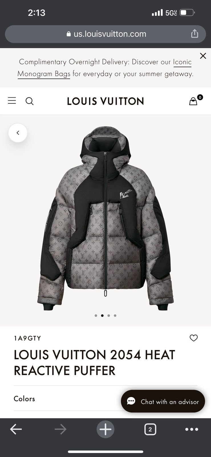 Louis Vuitton 2054 Heat Reactive Puffer #louisvuitton #fashion #fyp, louis  vuitton jacket