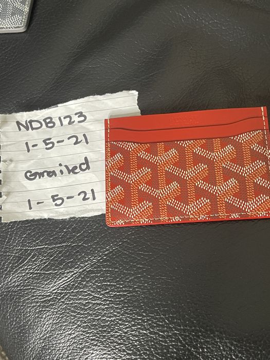 Card wallet Goyard Red in Other - 30658881