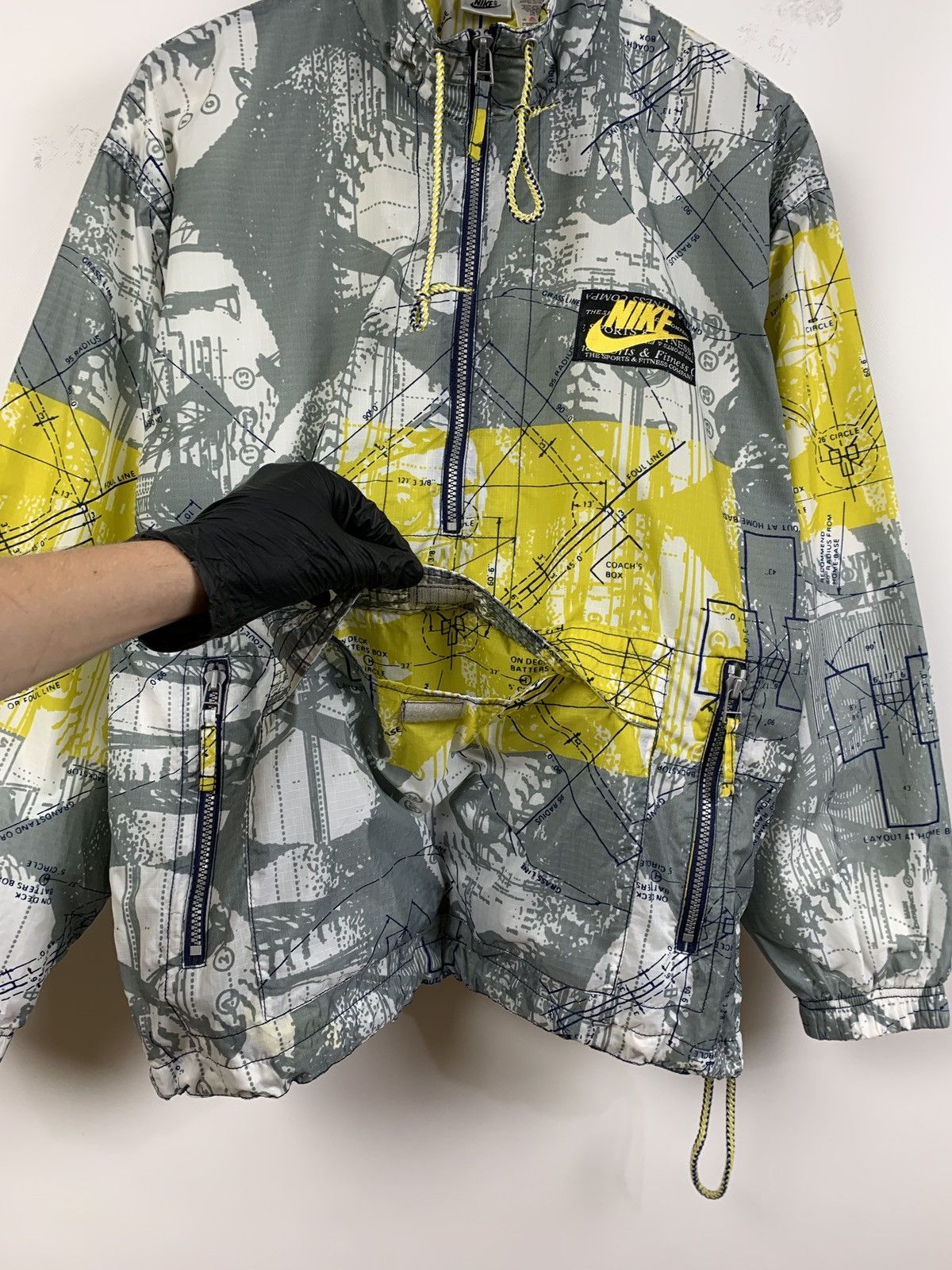 Nike 90s Vintage Nike Sport&Fitness All Over Print Anorak Jacket Size US M / EU 48-50 / 2 - 11 Thumbnail