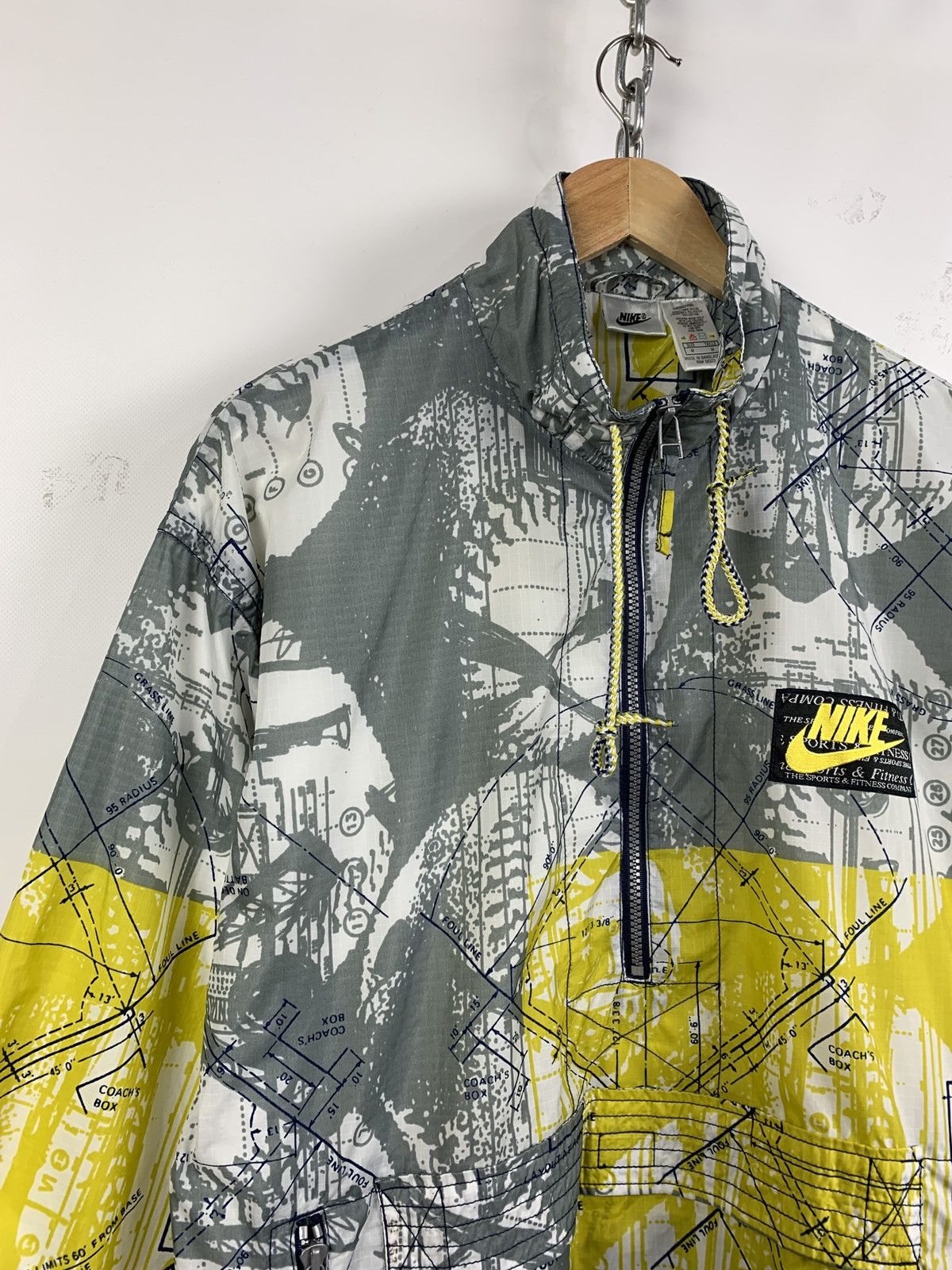 Nike 90s Vintage Nike Sport&Fitness All Over Print Anorak Jacket Size US M / EU 48-50 / 2 - 6 Thumbnail