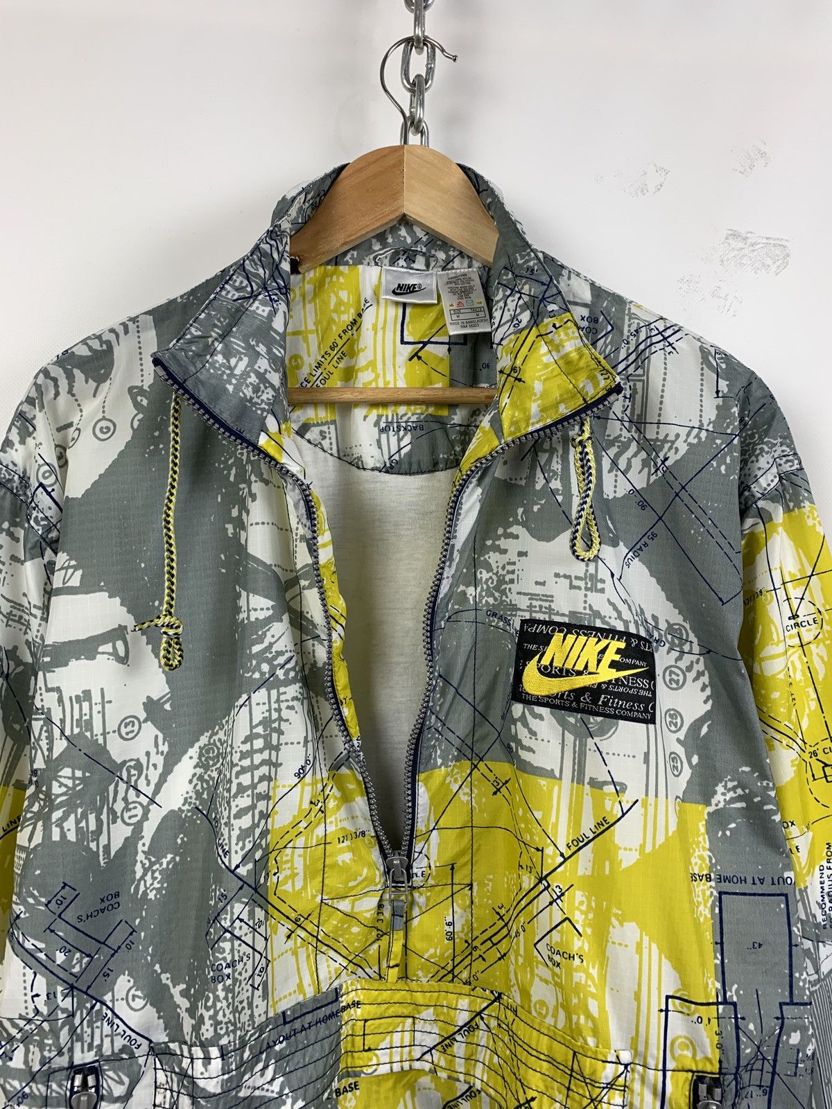 Nike 90s Vintage Nike Sport&Fitness All Over Print Anorak Jacket Size US M / EU 48-50 / 2 - 12 Thumbnail