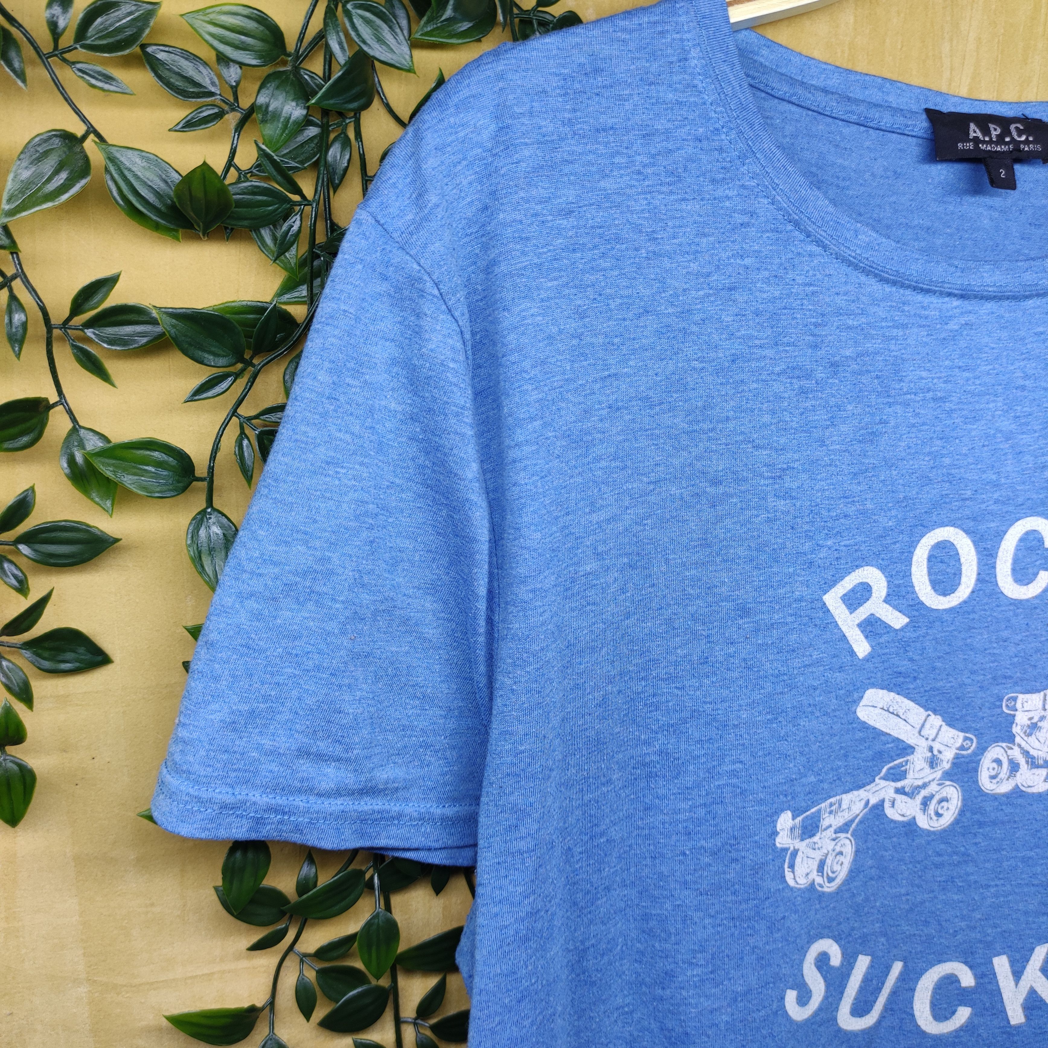 A.P.C. A.P.C ROCK SUCKS T-shirt Size US M / EU 48-50 / 2 - 4 Thumbnail