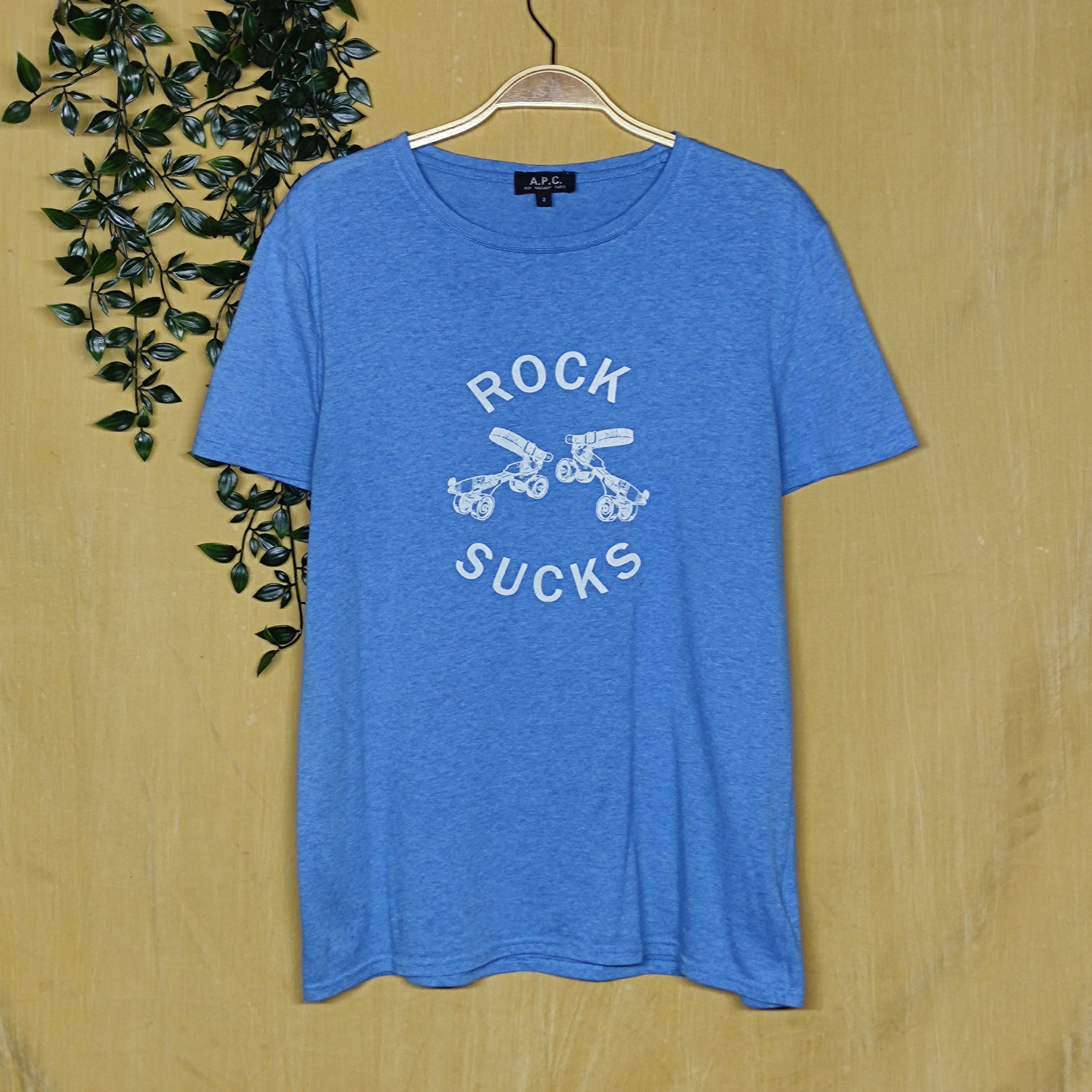 A.P.C. A.P.C ROCK SUCKS T-shirt Size US M / EU 48-50 / 2 - 1 Thumbnail