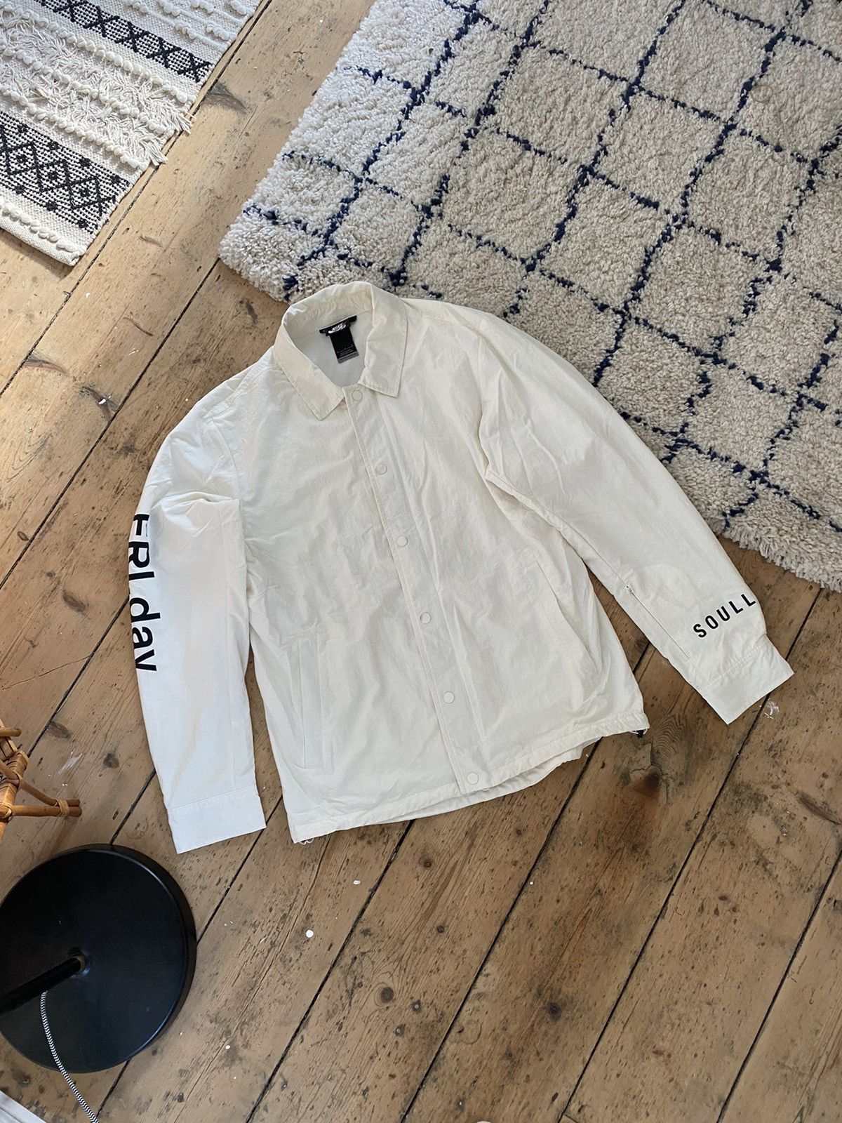Nike Soulland Nike SB X Soulland Fri.day Coach Jacket White Size M Grailed