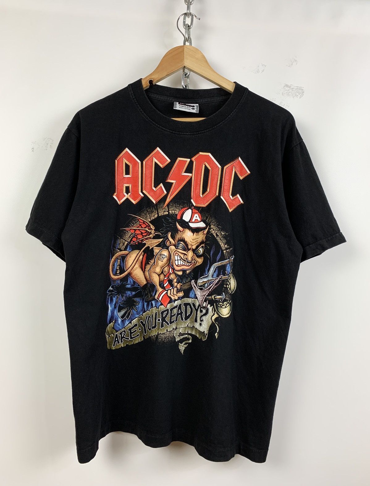 AC/DC × Band Tees × Vintage Vintage AC/DC Are You Ready? Single Stitch ...
