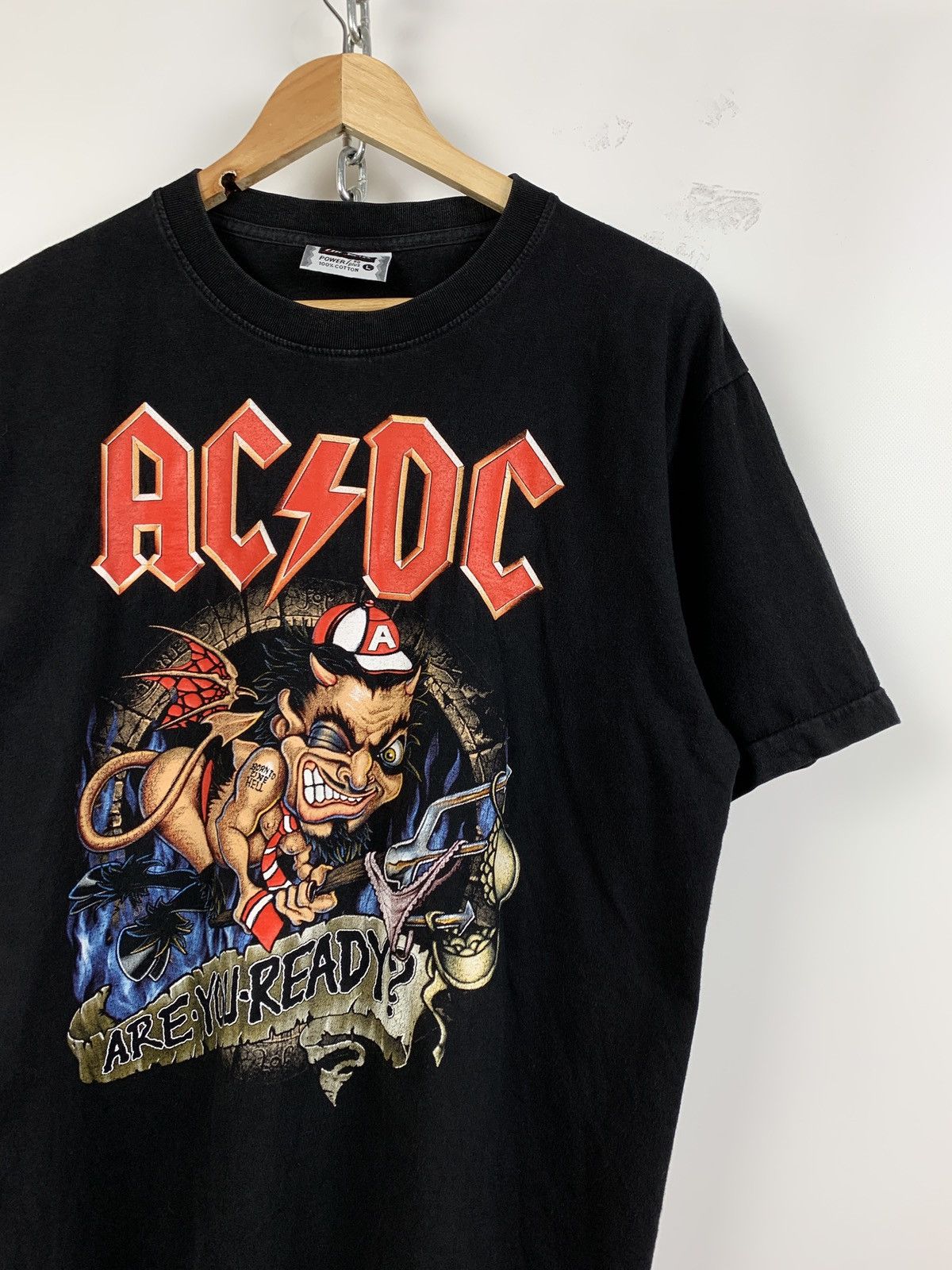 AC/DC Vintage AC/DC Are You Ready? Single Stitch Band T-Shirt Size US L / EU 52-54 / 3 - 4 Thumbnail