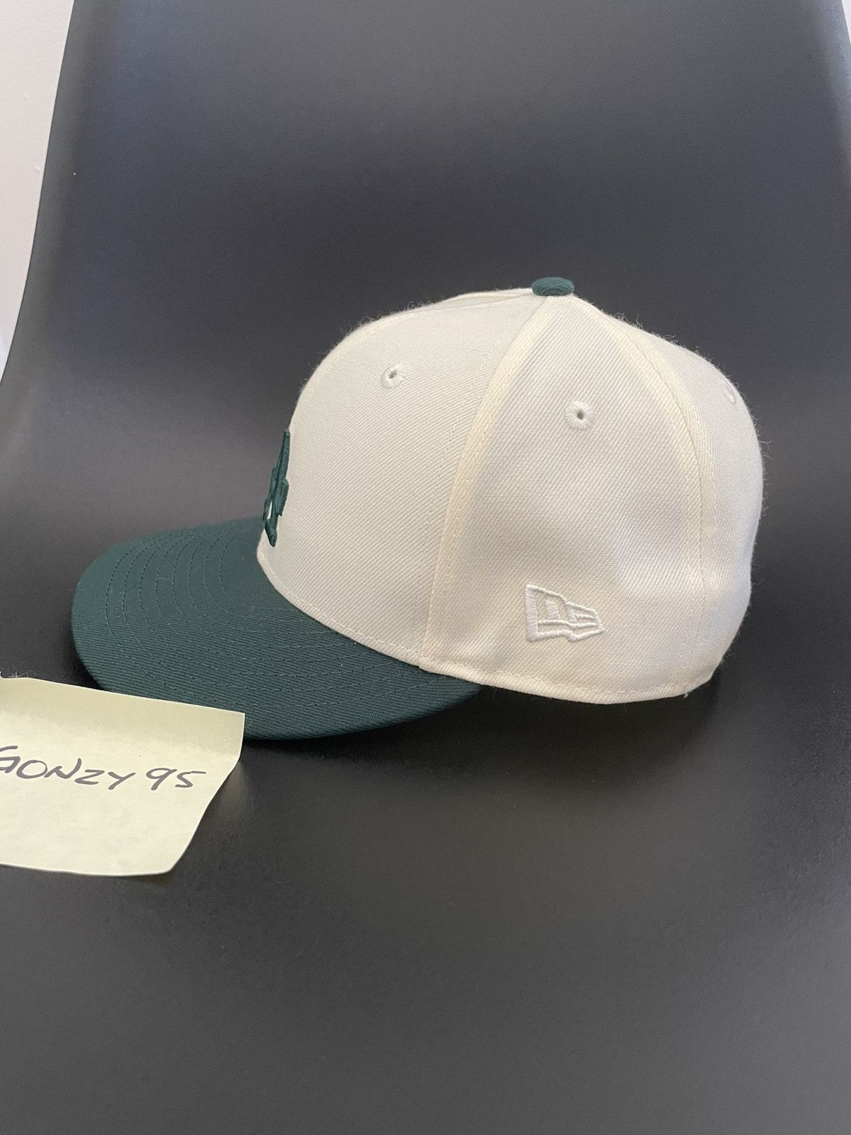 New Era Aime Leon Dore LA Dodgers New Era Fitted 7 3/8 cream green Size ONE SIZE - 3 Thumbnail