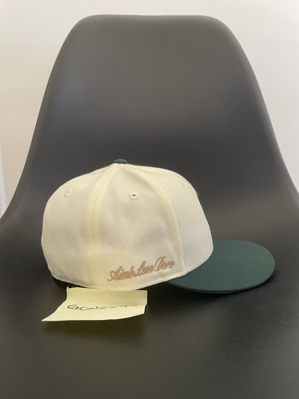 New Era Aime Leon Dore LA Dodgers New Era Fitted 7 3/8 cream green Size ONE SIZE - 2 Thumbnail