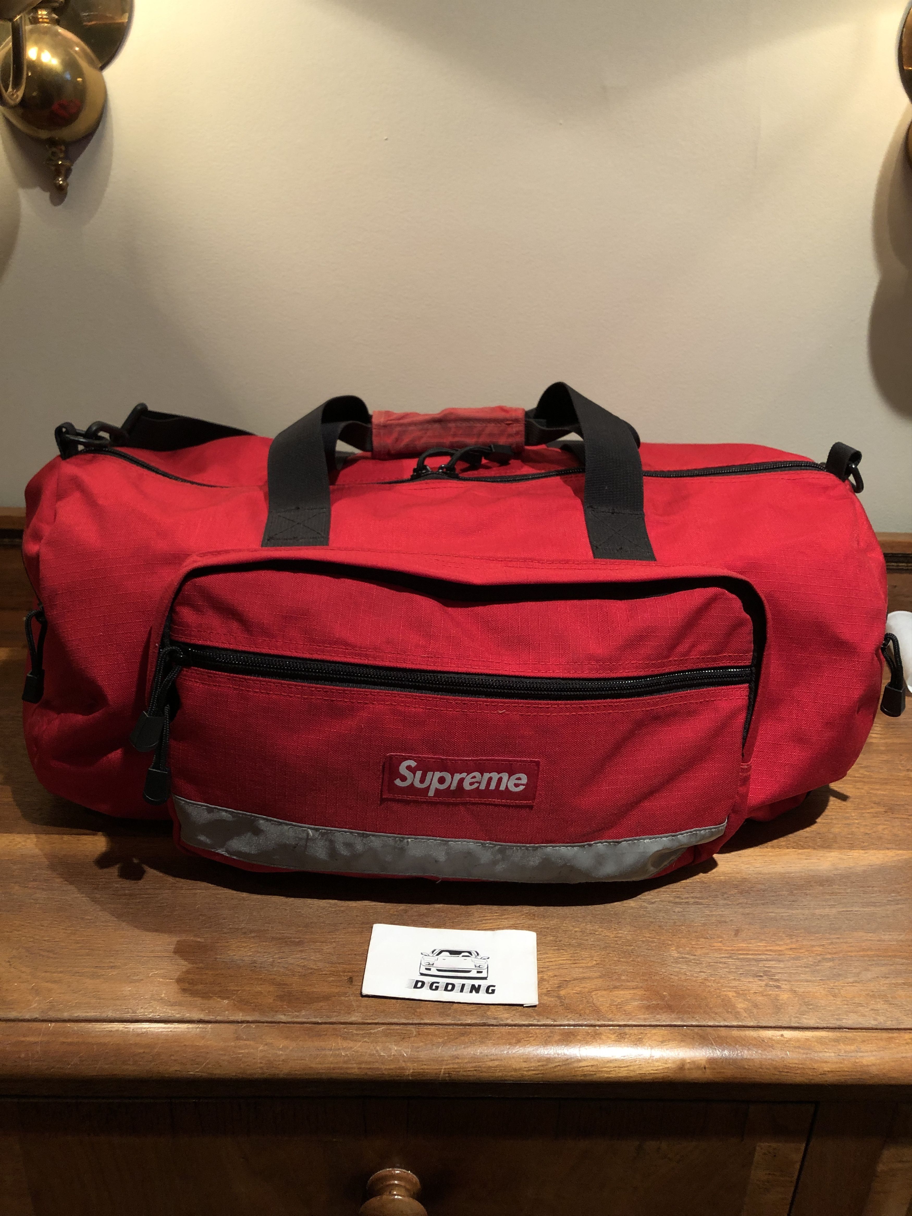 Buy Supreme Hi-Vis Duffle Bag FW14 Red Online in Australia