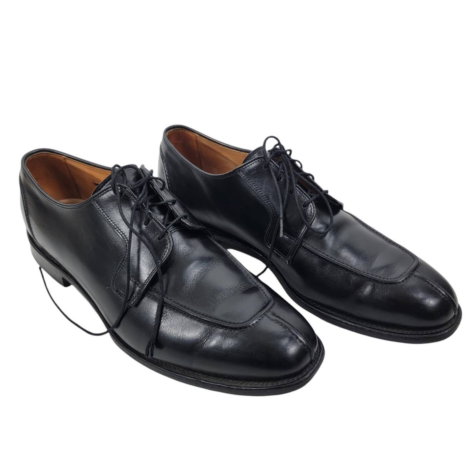 Allen Edmonds Hancock leather split toe dress shoes black 11