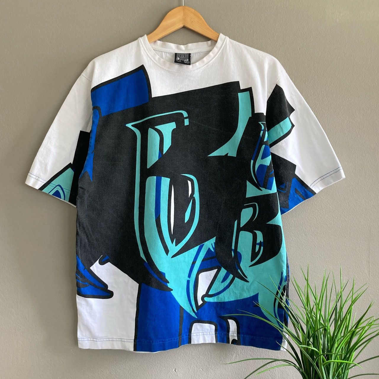Vintage y2k Ruff Ryders Clothing all over print t-shirt!