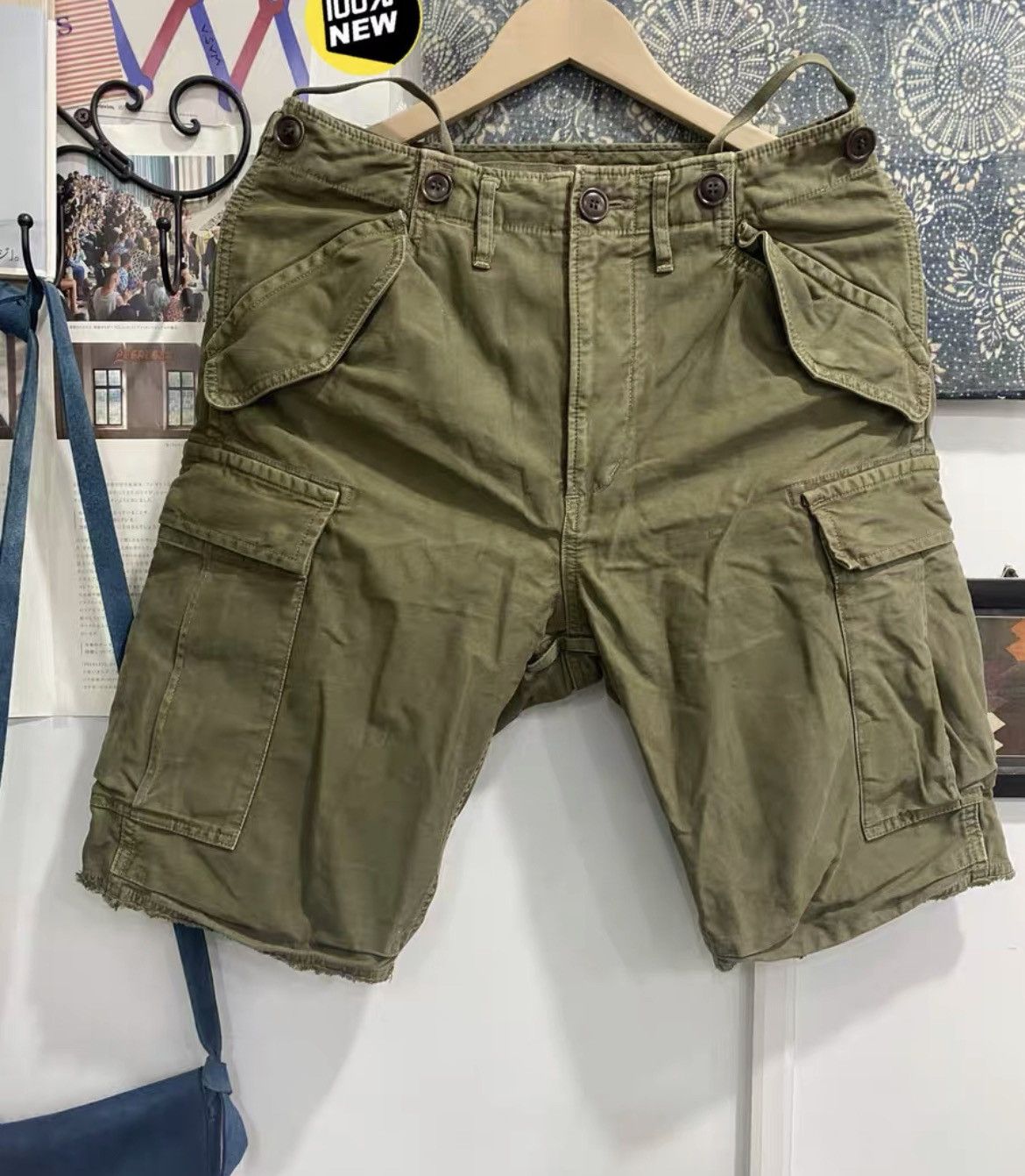 安く購入 visvim EIGER SANCTION SHORTS HBT olive3番 | ikebana-ohana.com