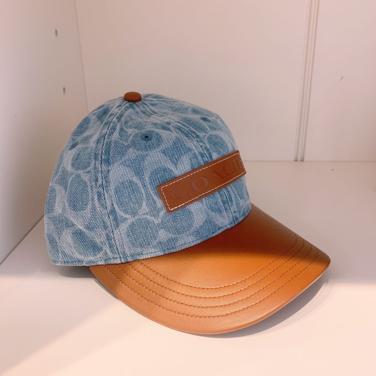 Coach Signature Denim Baseball Cap | Grailed