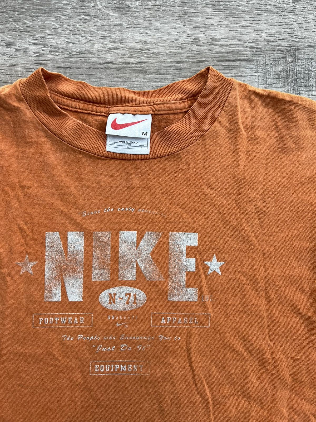 Nike Early 90s Vintage Nike Spell-out Tee Size US M / EU 48-50 / 2 - 2 Thumbnail
