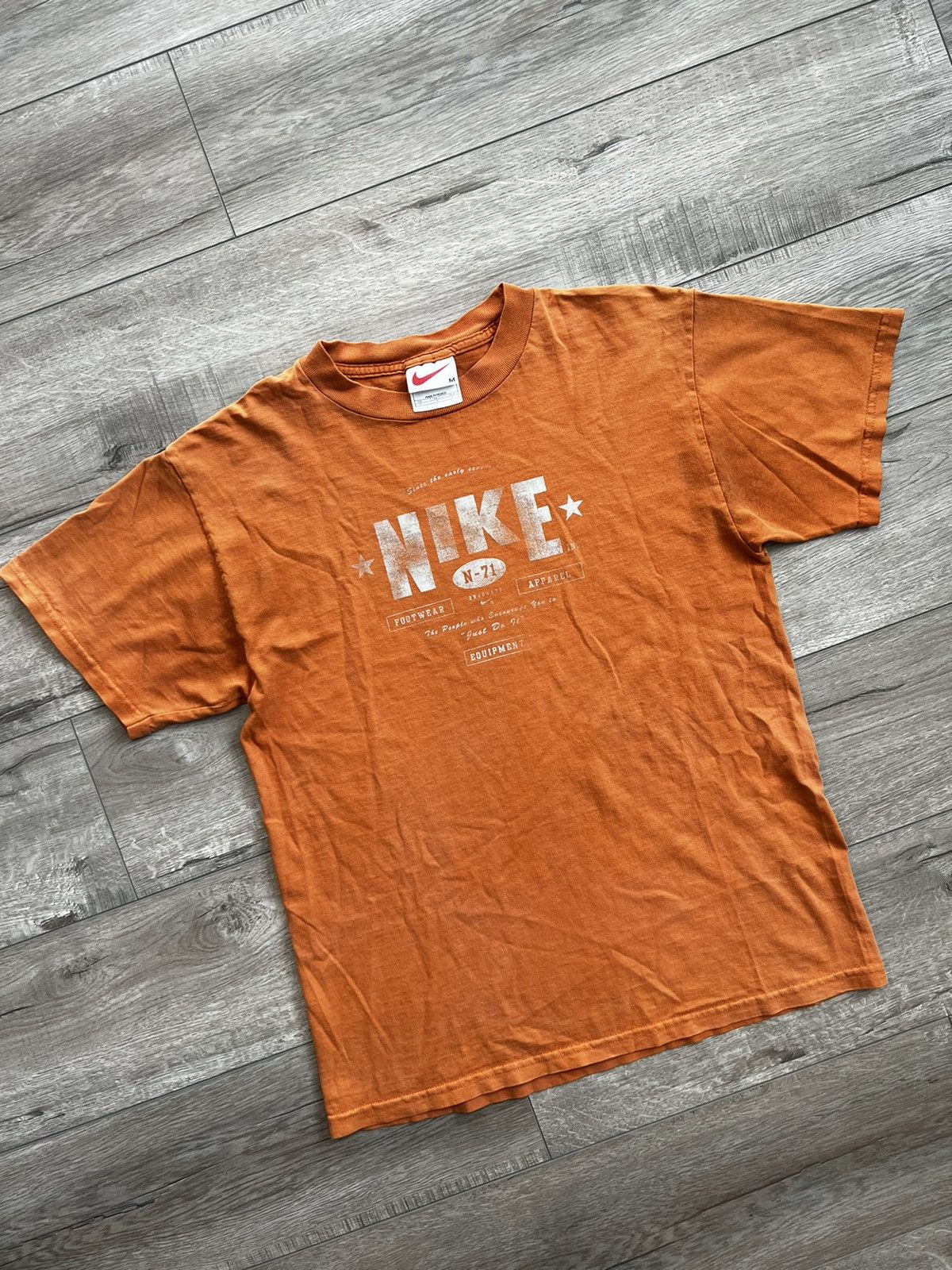 Nike Early 90s Vintage Nike Spell-out Tee Size US M / EU 48-50 / 2 - 1 Thumbnail