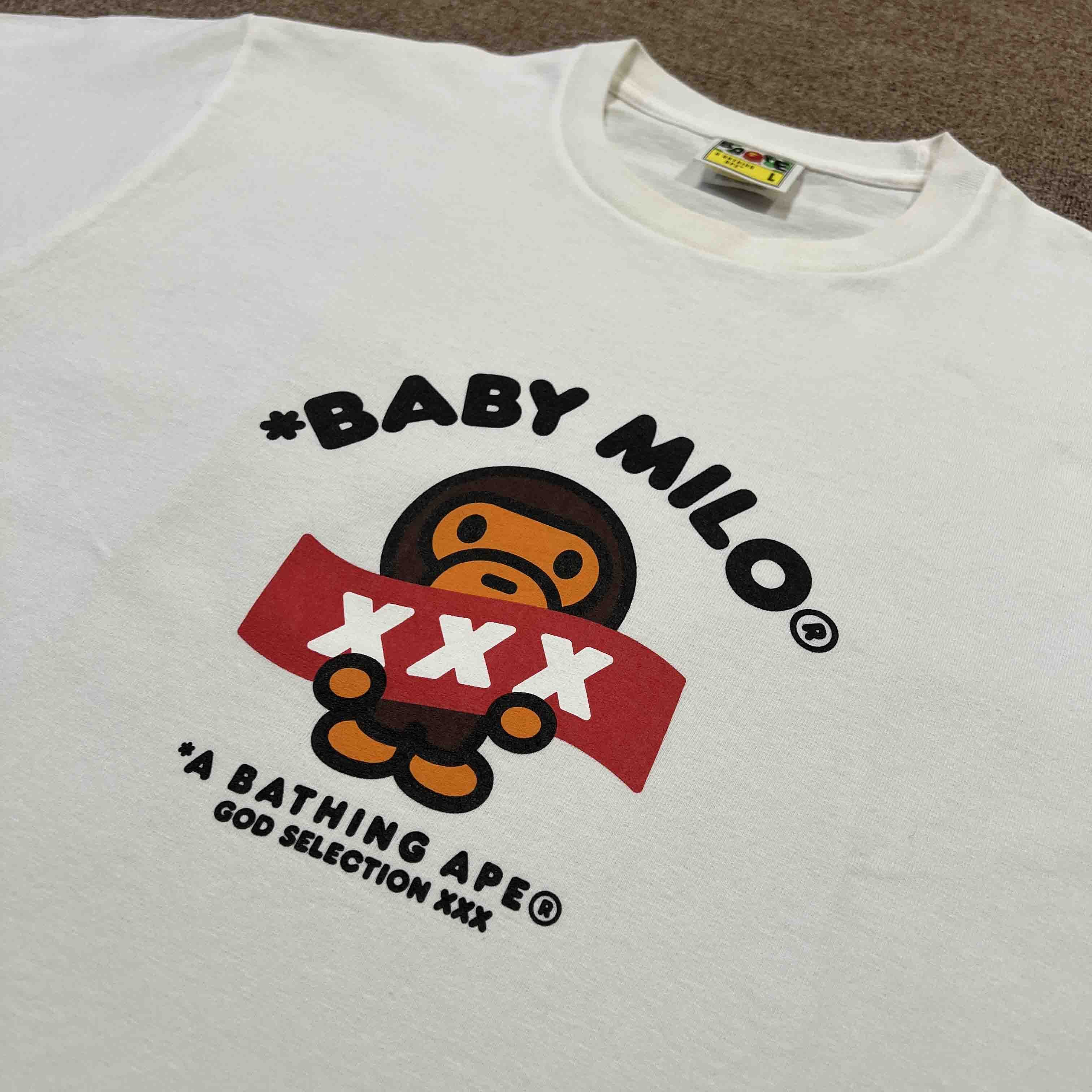 Bape Bape X God Selection XXX Baby Milo tee | Grailed