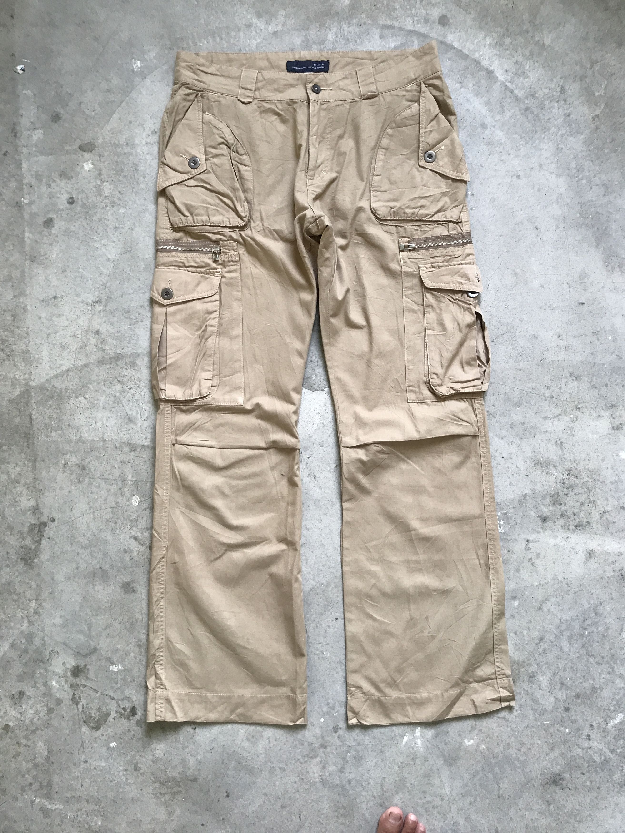 Japanese Brand × Seditionaries CP101 FLARE USW Japan Mutipockets Tactical Light Cargo Pant Size US 33 - 3 Thumbnail