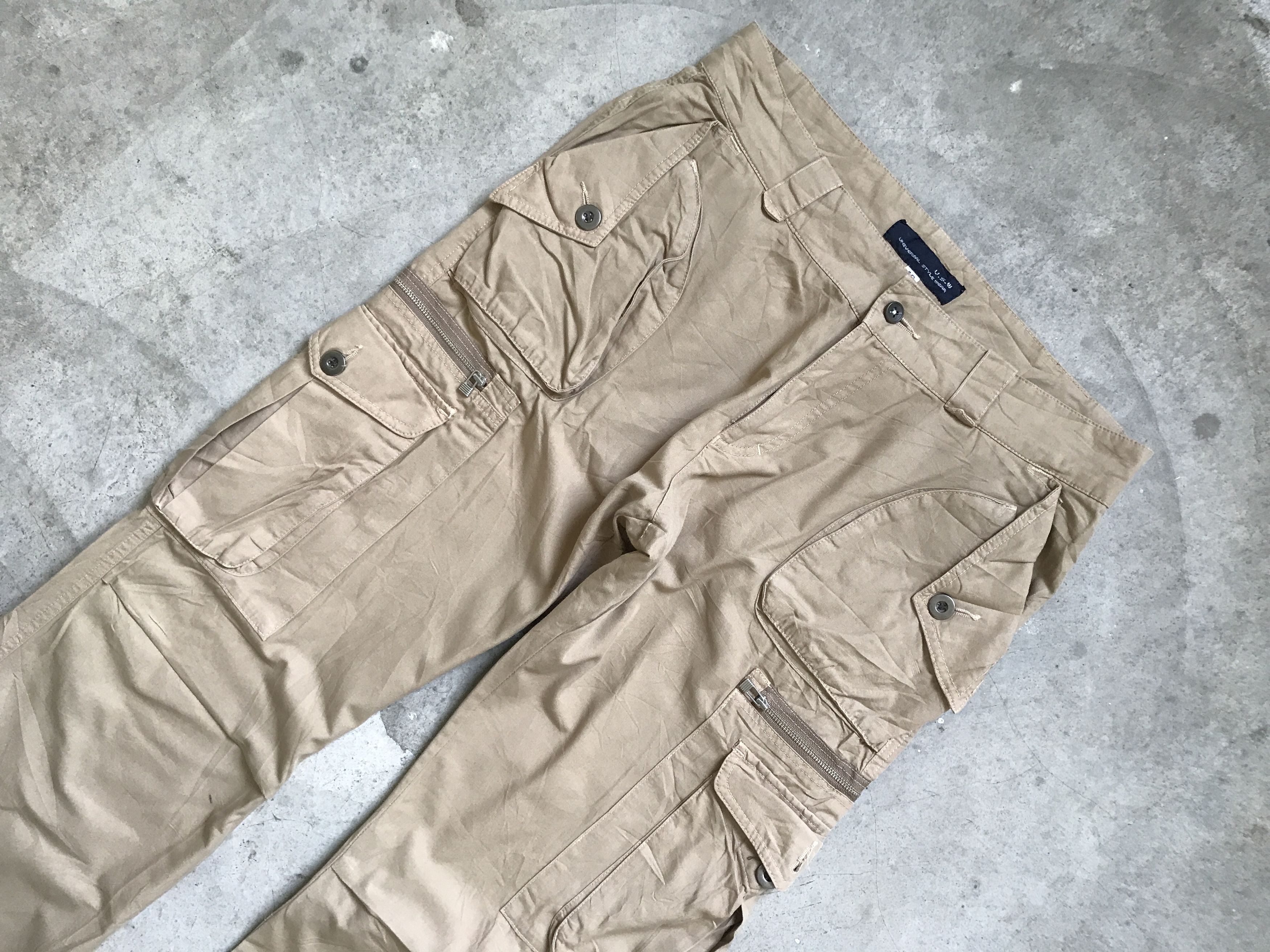 Japanese Brand × Seditionaries CP101 FLARE USW Japan Mutipockets Tactical Light Cargo Pant Size US 33 - 4 Thumbnail
