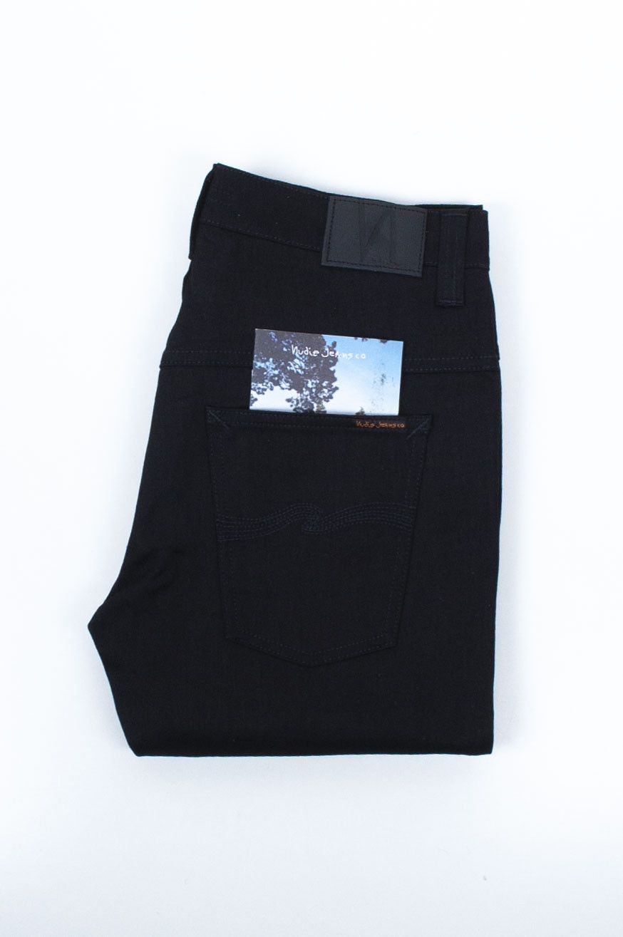 30212 Nudie Jeans Tape Ted Org. Black Ring Jeans sz 33/32