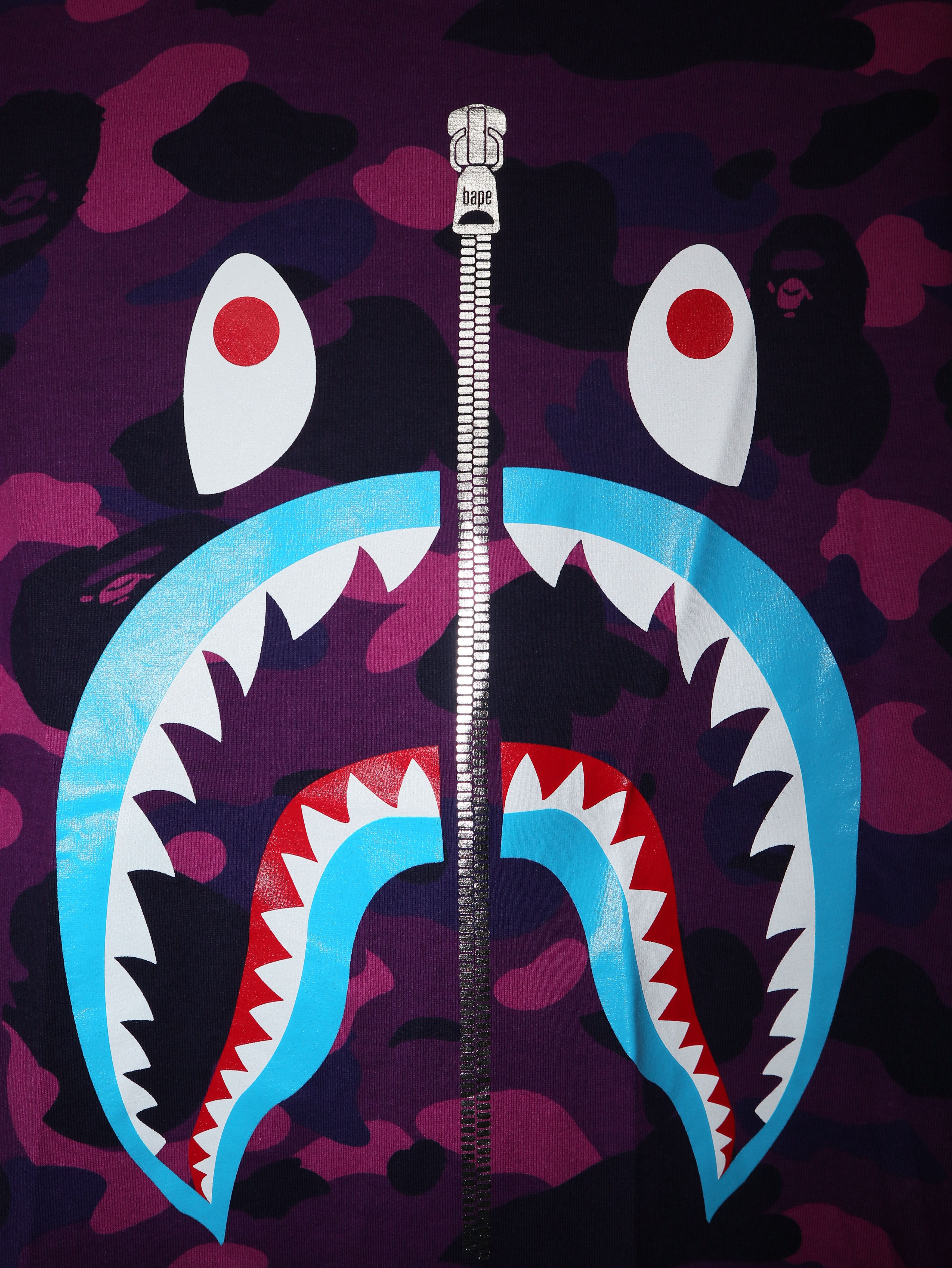 Bape Color Camo Shark Tee Size US S / EU 44-46 / 1 - 2 Thumbnail