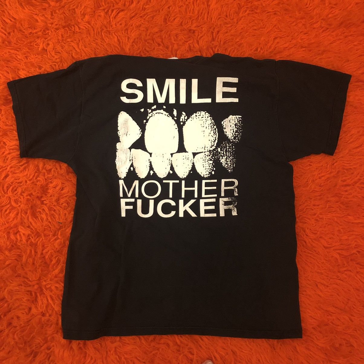 Vintage Smile Motherfucker Shirt Dangerous Designs XL