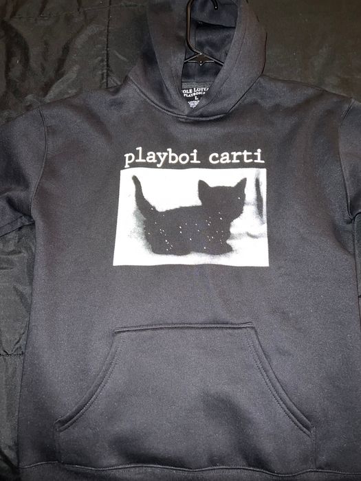 Hype Playboi Carti WLR Cat Hoodie | Grailed