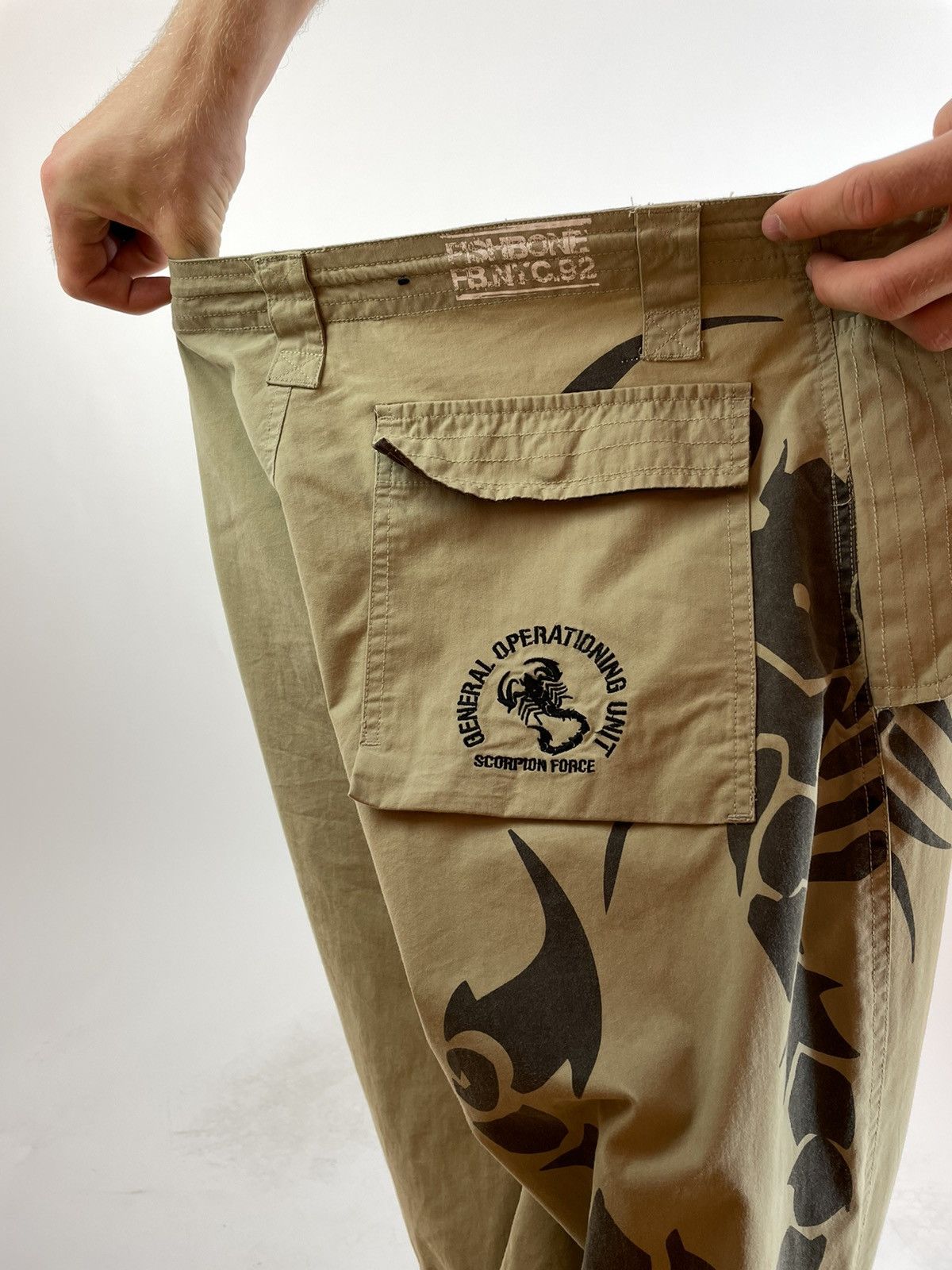 Other FISHBONE NYC.92 Scorpion Force Military Khaki boot cut pants Size US 32 / EU 48 - 11 Thumbnail
